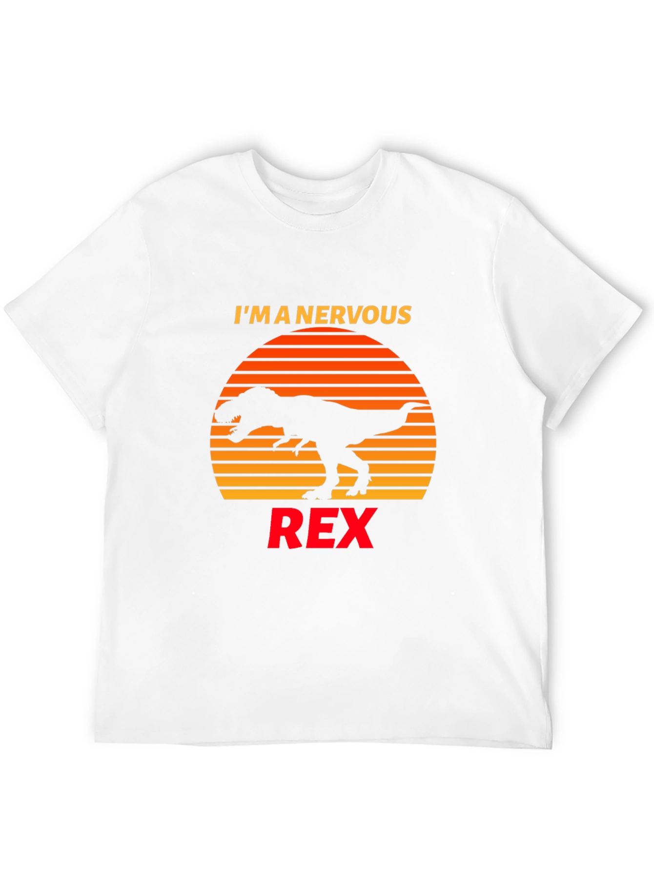 Nervous Rex T-Shirt Dinosaur Graphic Tee