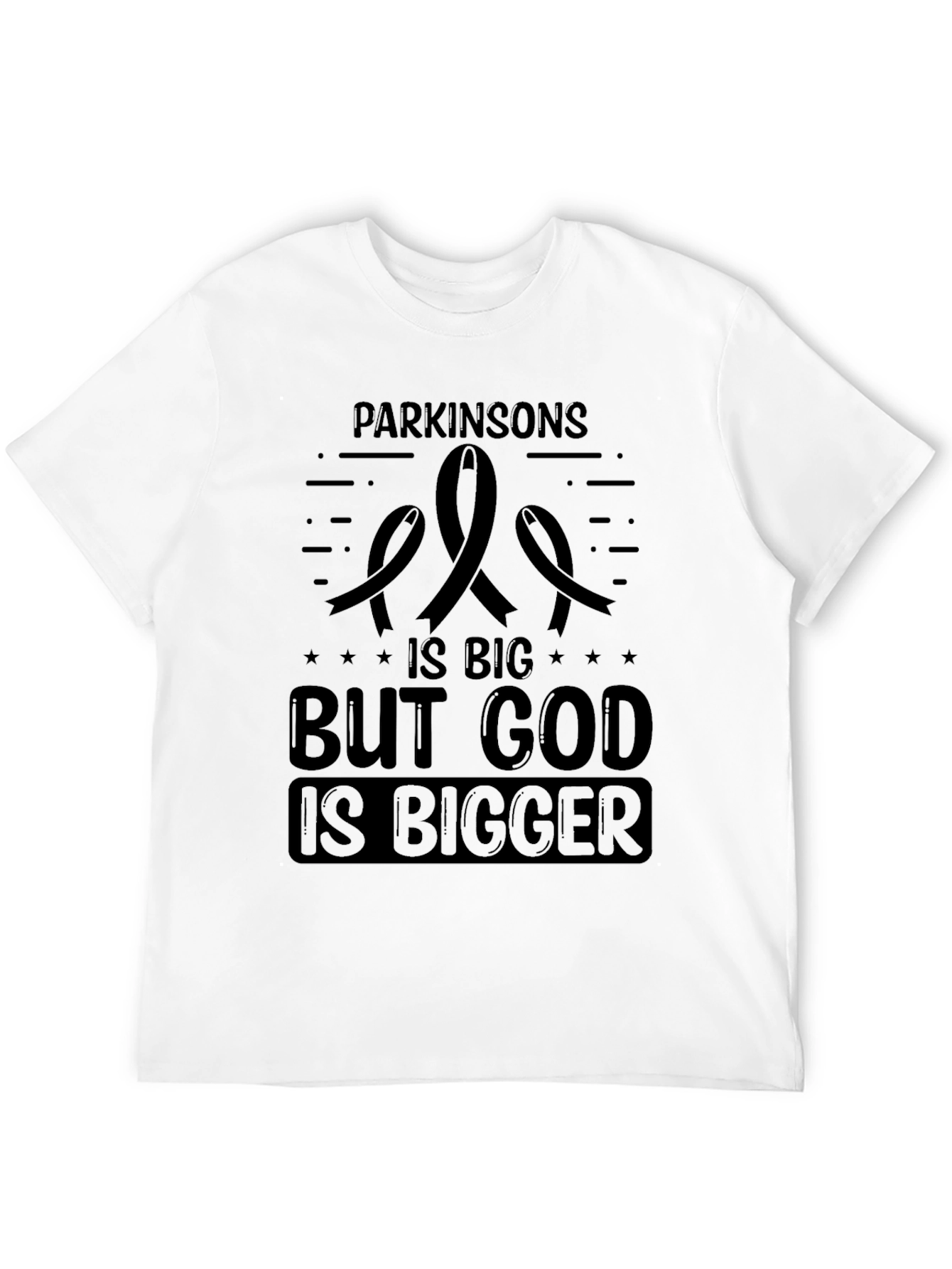Parkinsons Awareness T-Shirt - God Is Bigger