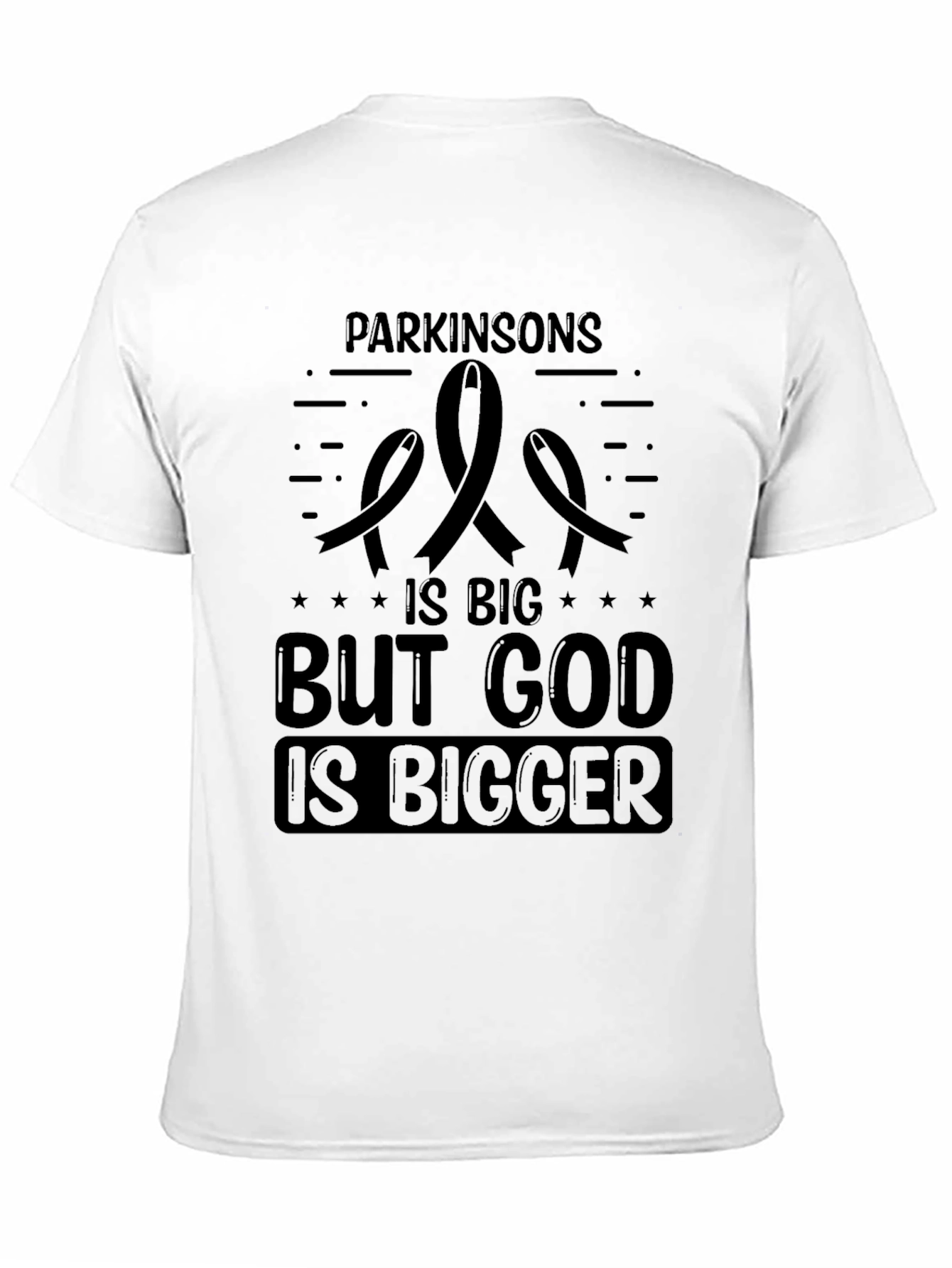 Parkinsons Awareness T-Shirt - God Is Bigger