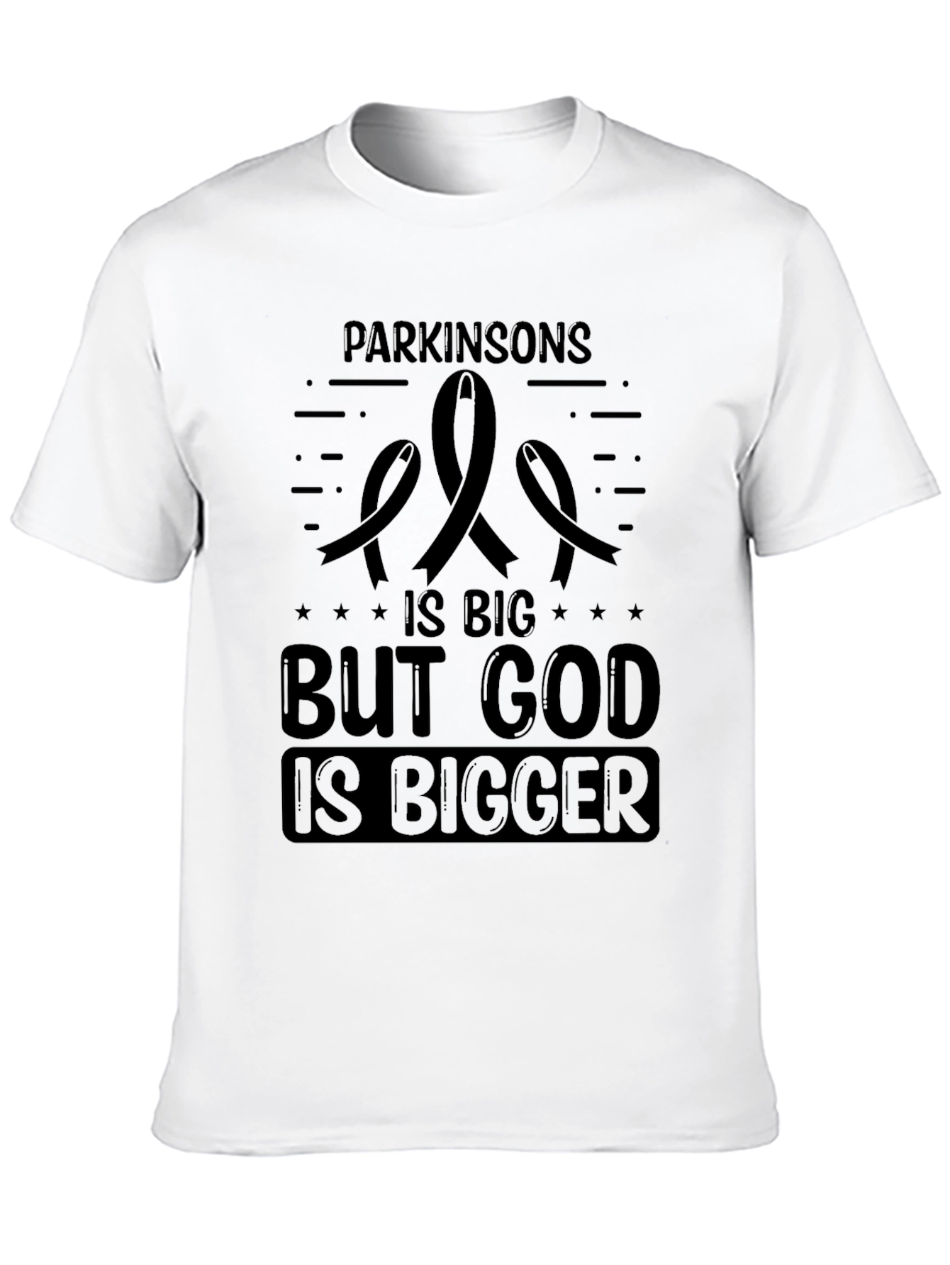 Parkinsons Awareness T-Shirt - God Is Bigger