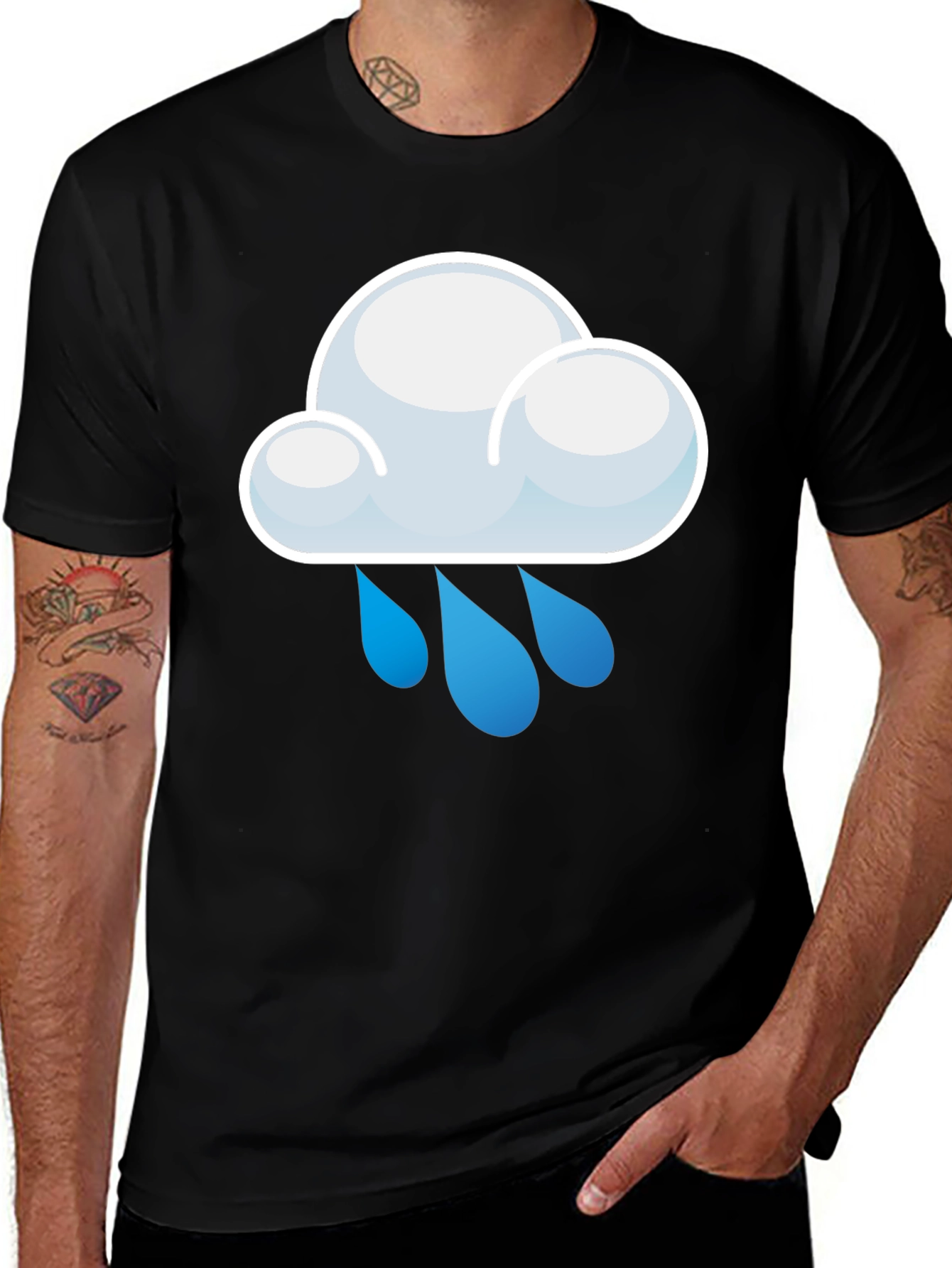 Rain Cloud Graphic Tee - Weather T-Shirt