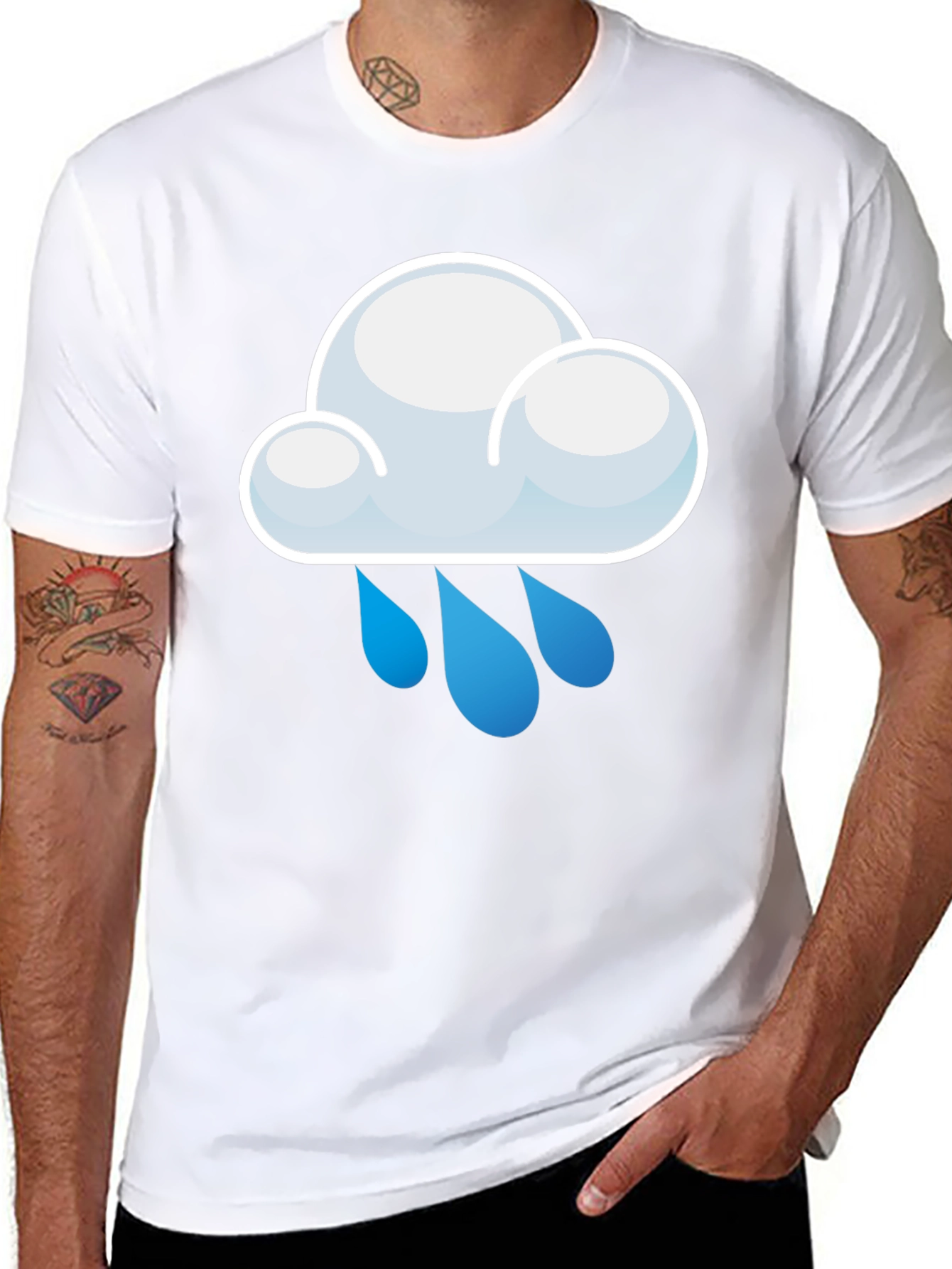 Rain Cloud Graphic Tee - Weather T-Shirt