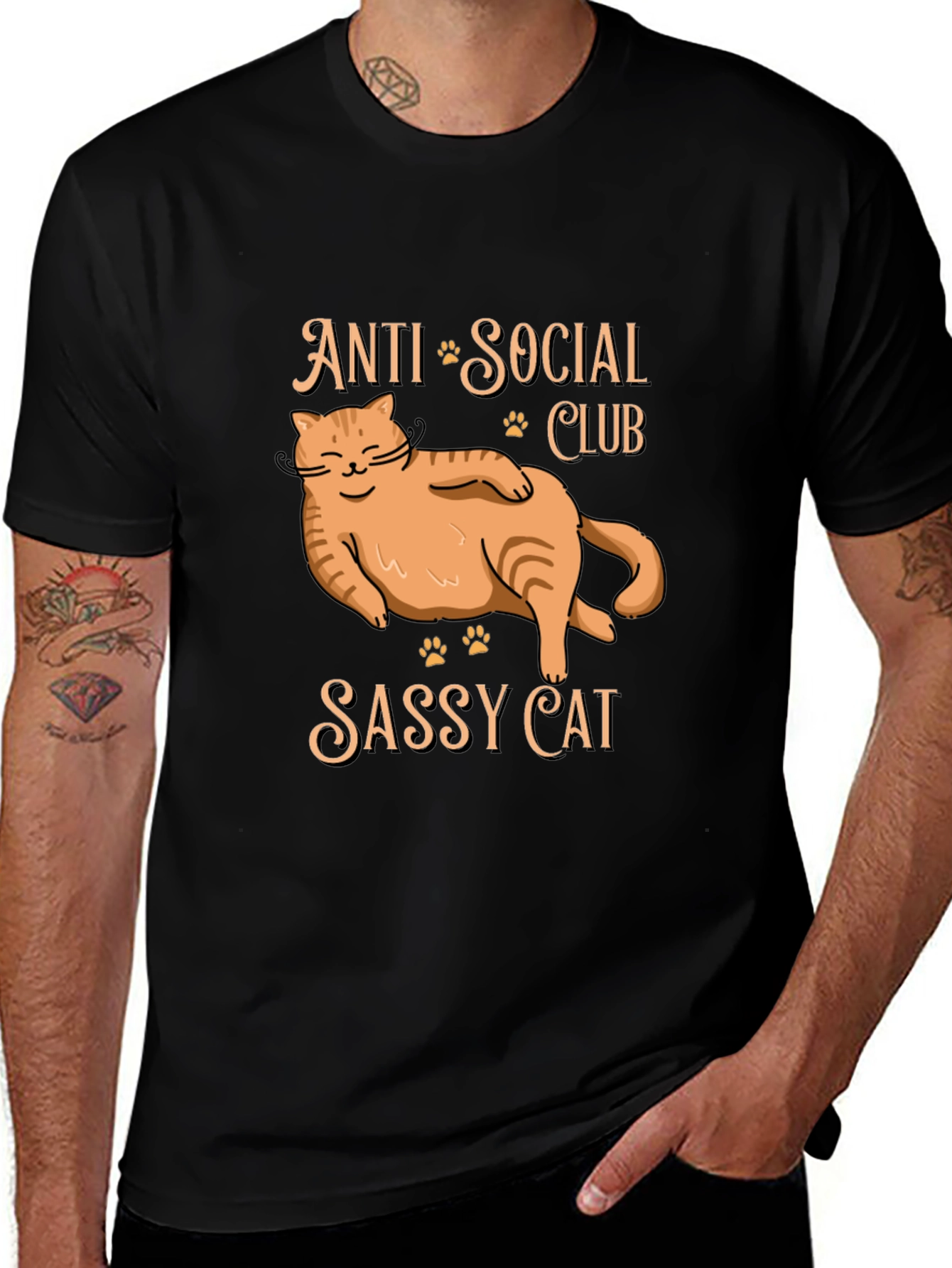 Anti Social Club Sassy Cat T-Shirt