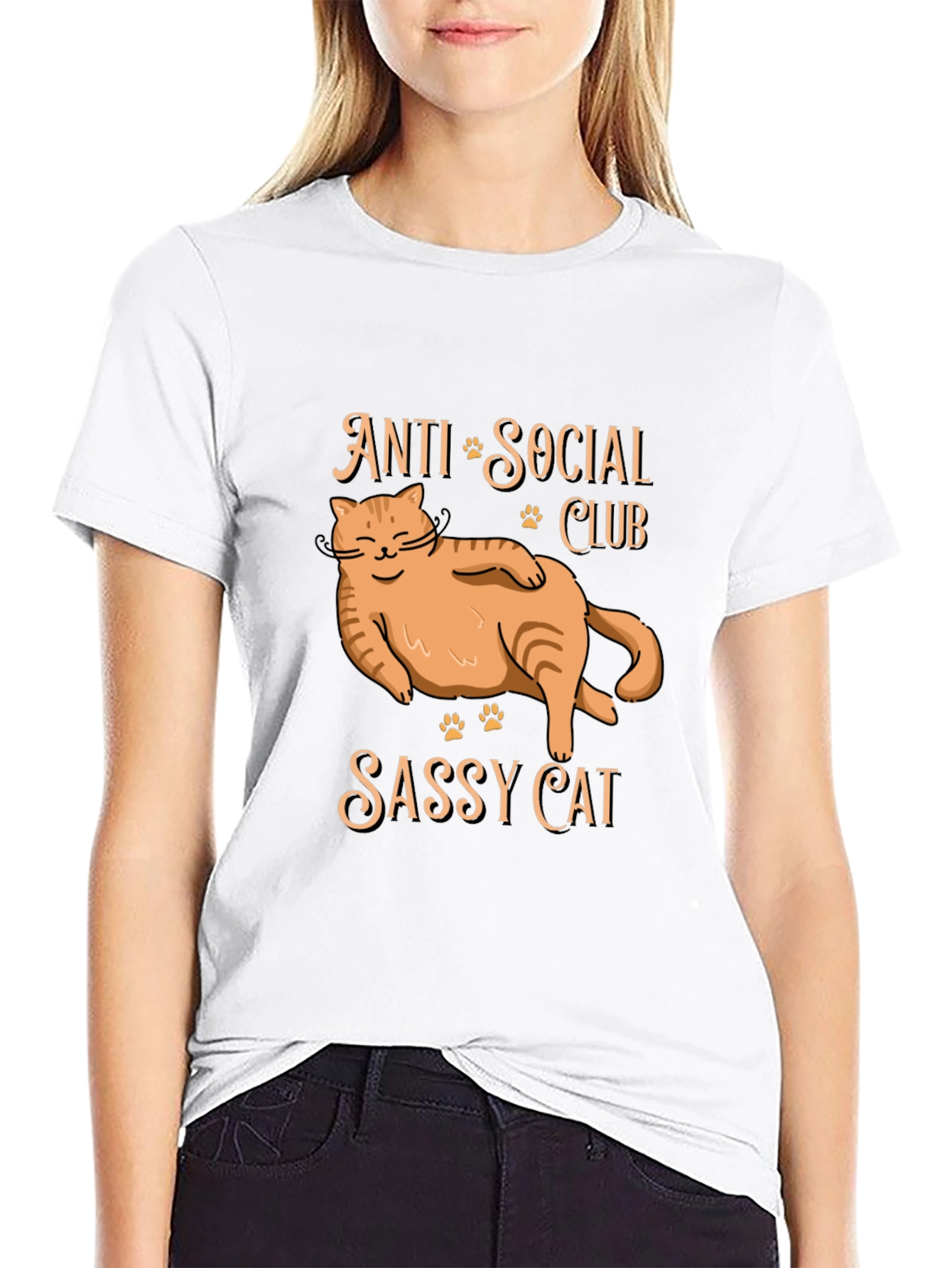 Anti Social Club Sassy Cat T-Shirt