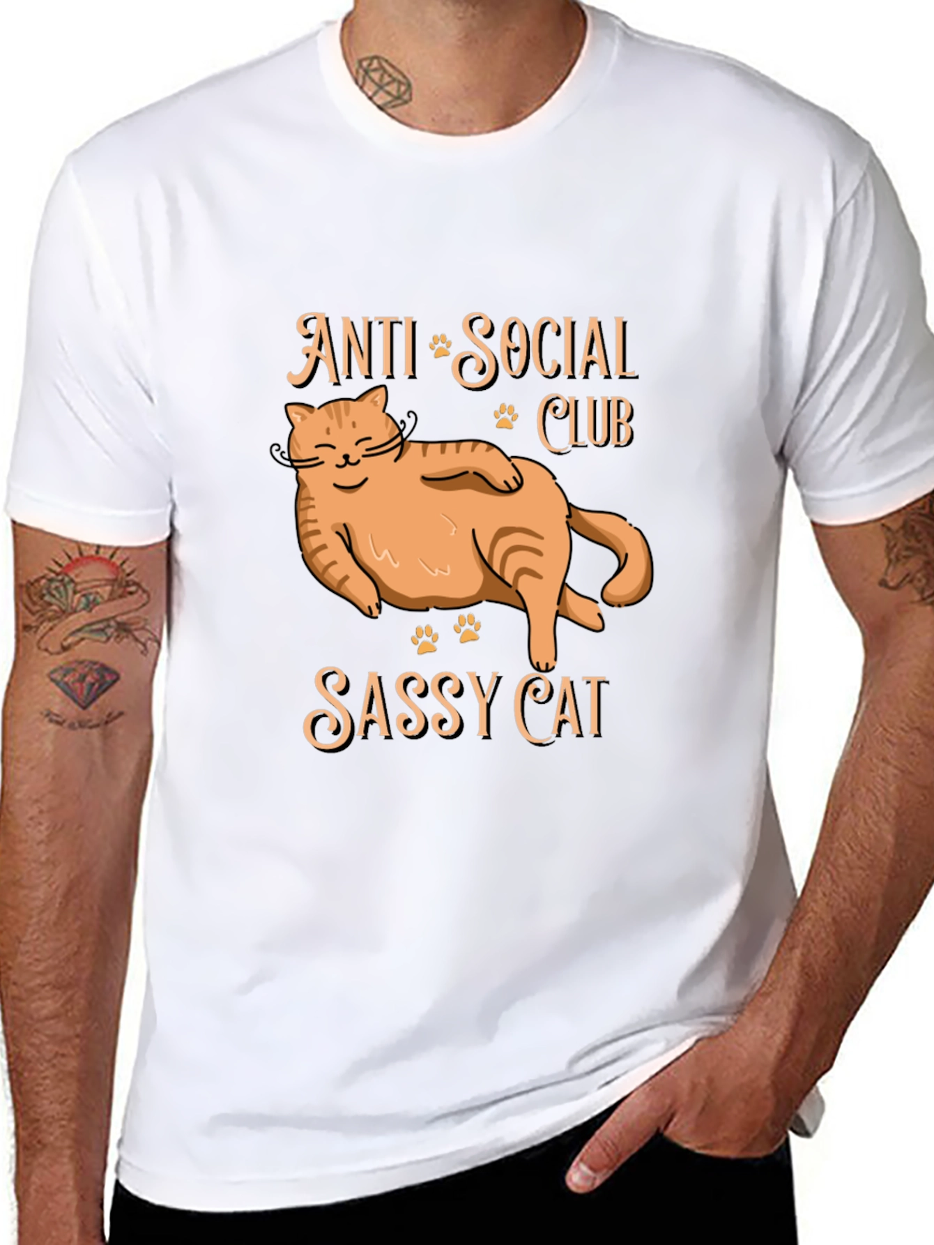 Anti Social Club Sassy Cat T-Shirt