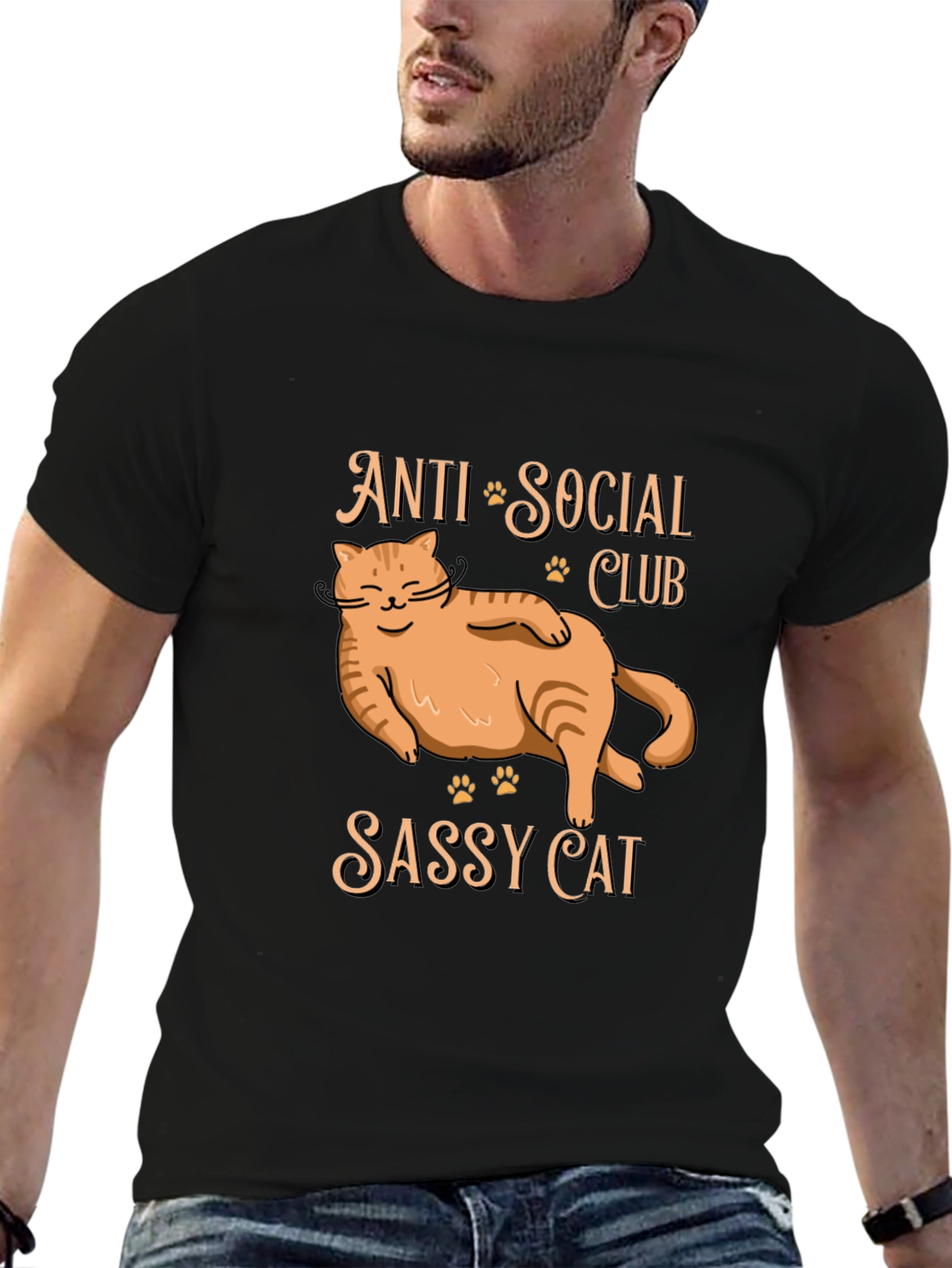 Anti Social Club Sassy Cat T-Shirt