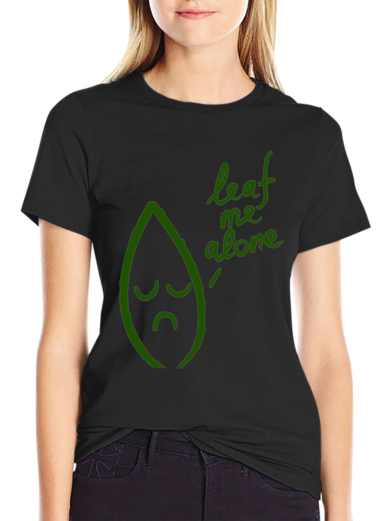 Leaf Me Alone Graphic Tee - Funny Unisex T-Shirt