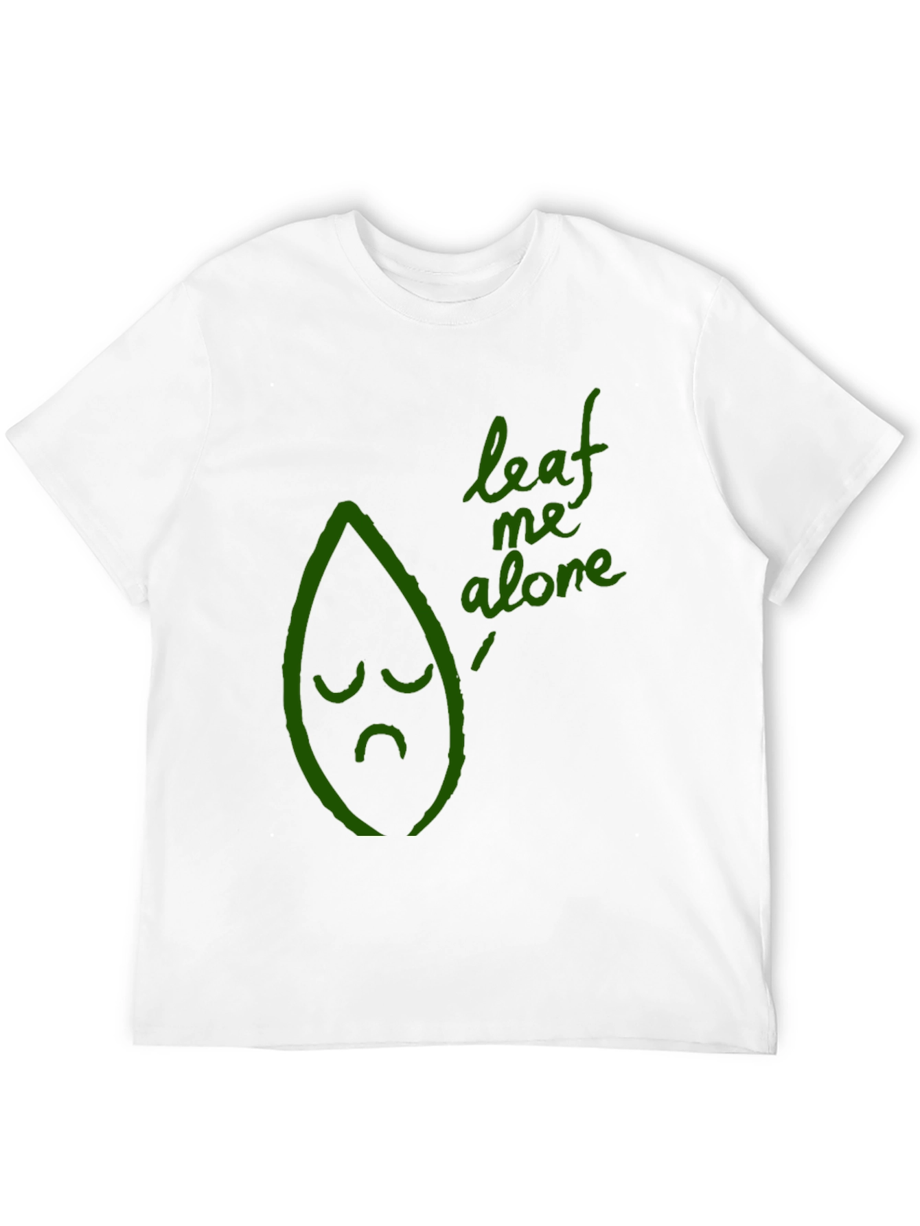 Leaf Me Alone Graphic Tee - Funny Unisex T-Shirt