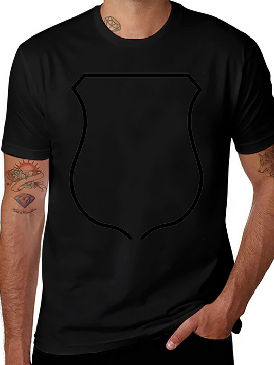 Black Shield Graphic Tee - Classic Style