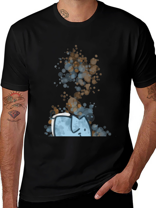 Abstract Cat Graphic Tee - Unique Style