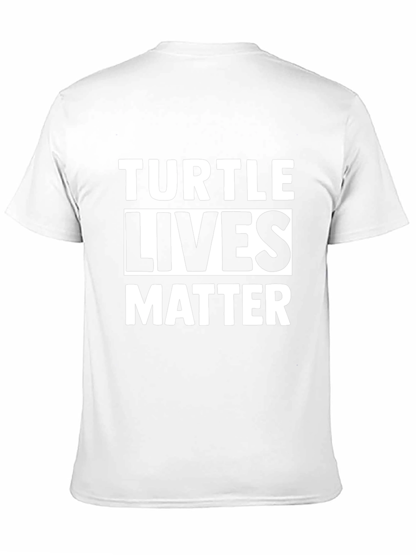 Turtle Lives Matter Graphic Tee - Black Cotton T-Shirt