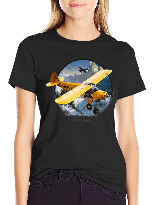 Vintage Airplane Graphic Tee - Aviation Style