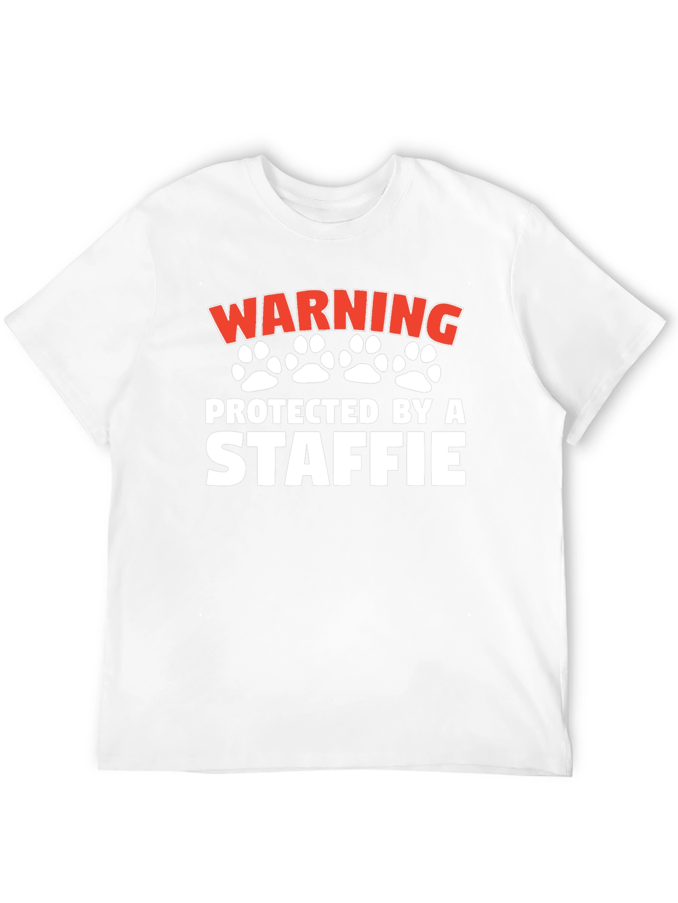 Warning Protected by a Staffie T-Shirt