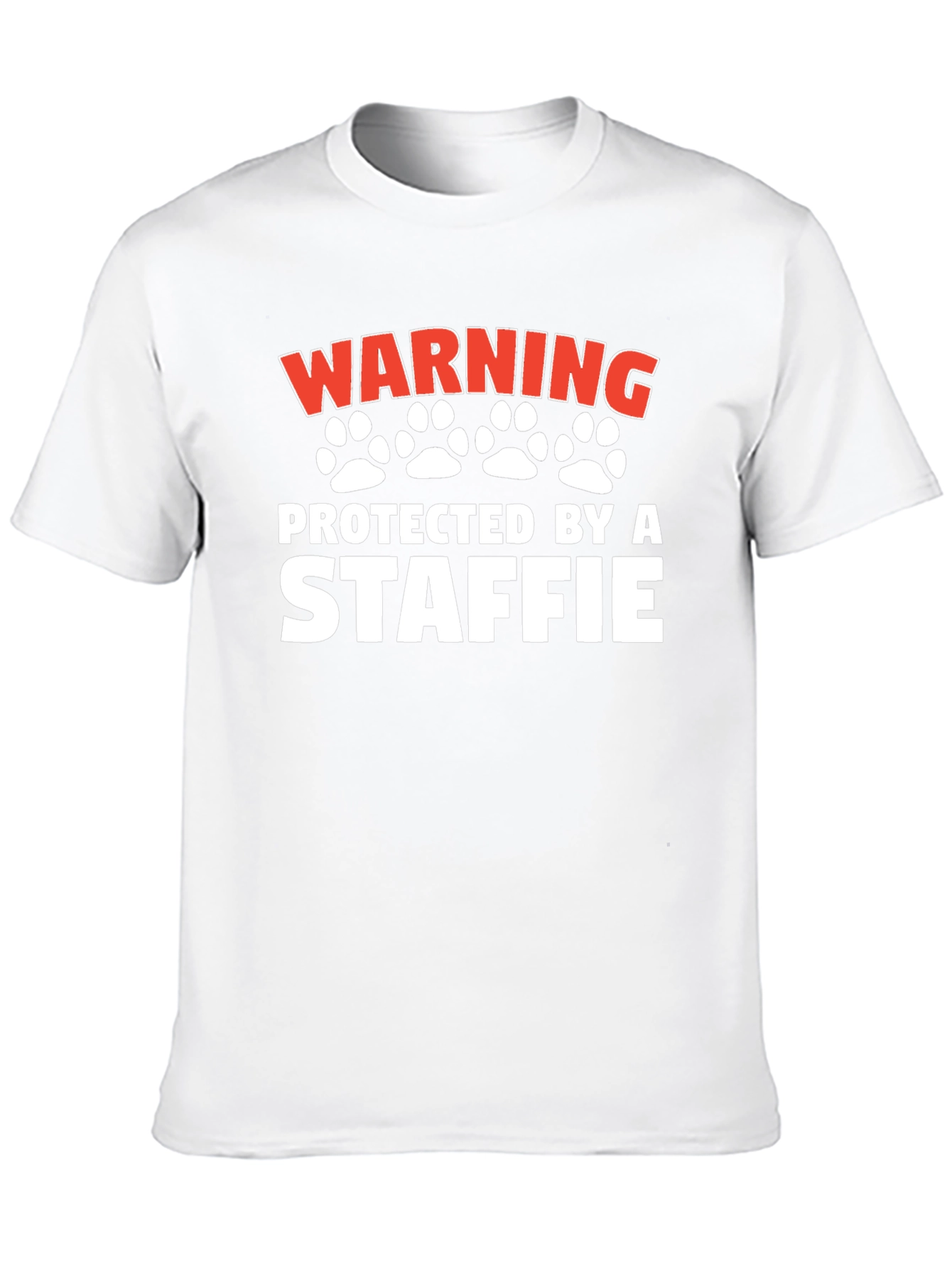 Warning Protected by a Staffie T-Shirt