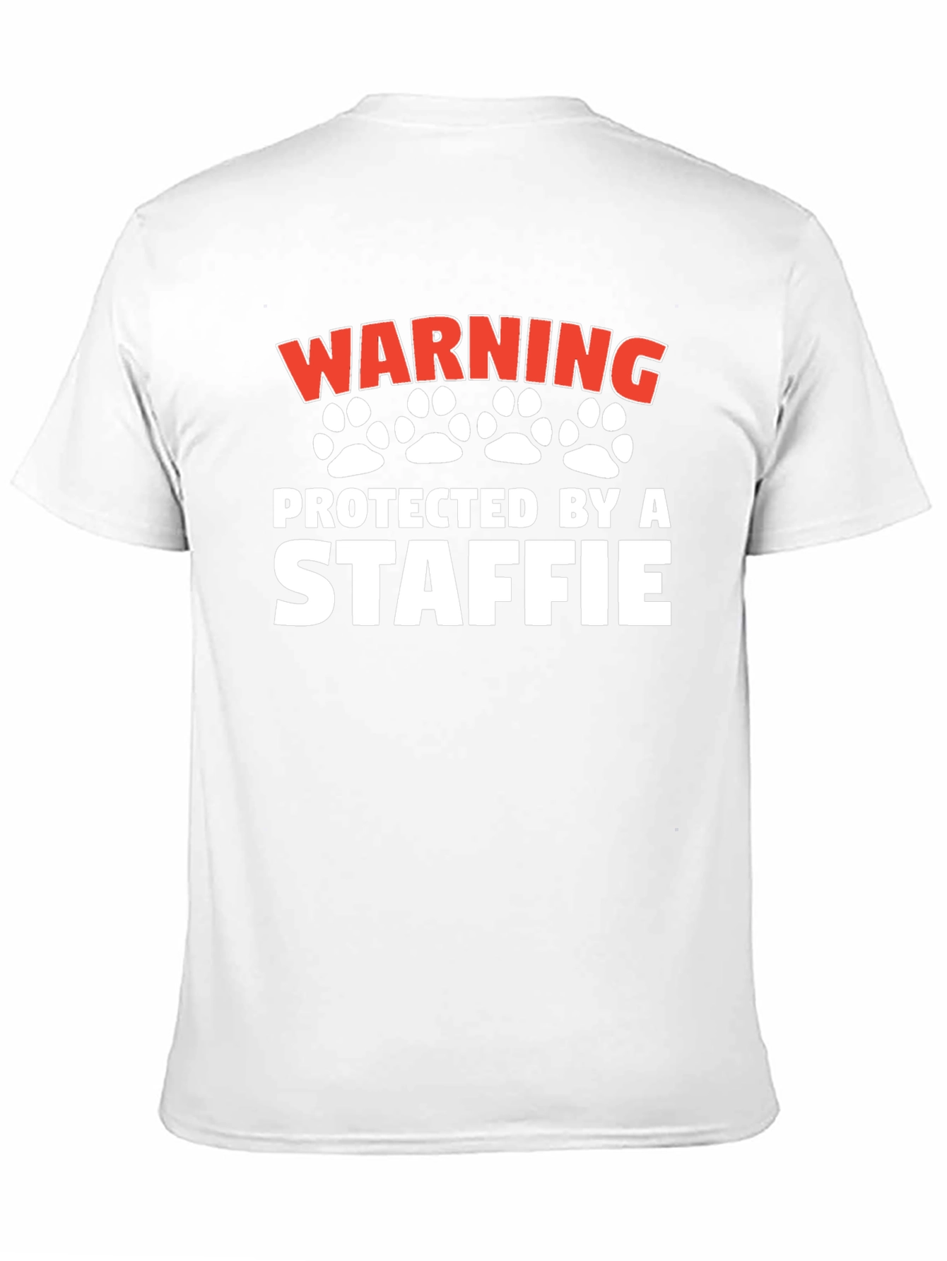 Warning Protected by a Staffie T-Shirt