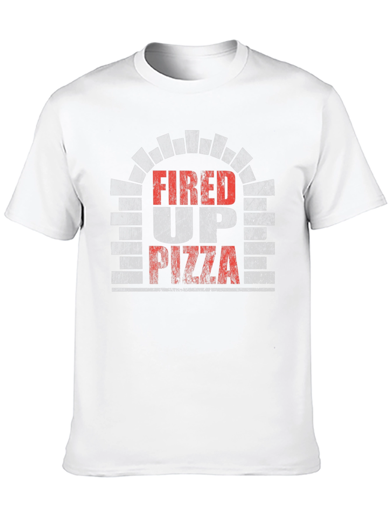 Fired Up Pizza Graphic Tee - Black