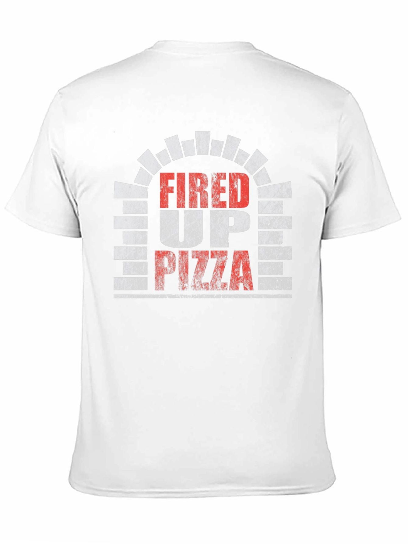 Fired Up Pizza Graphic Tee - Black