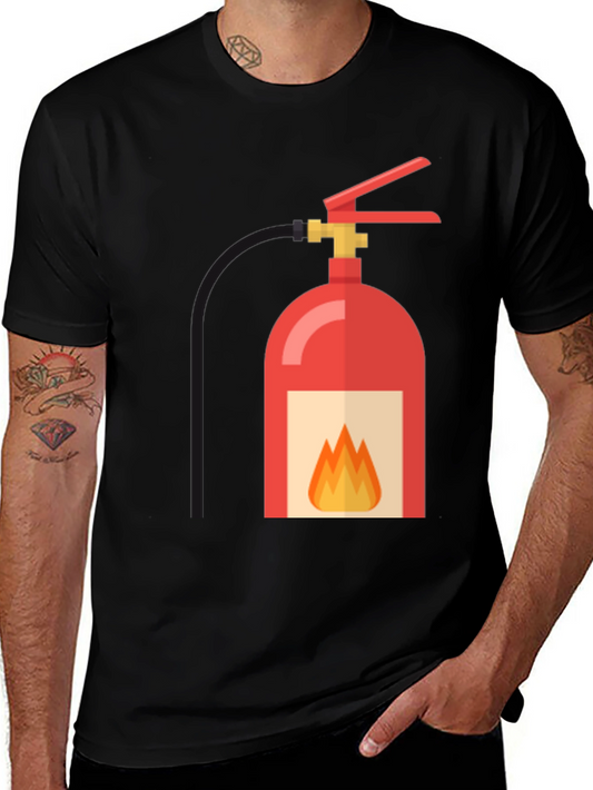 Fire Extinguisher Graphic Tee - Safety First Style