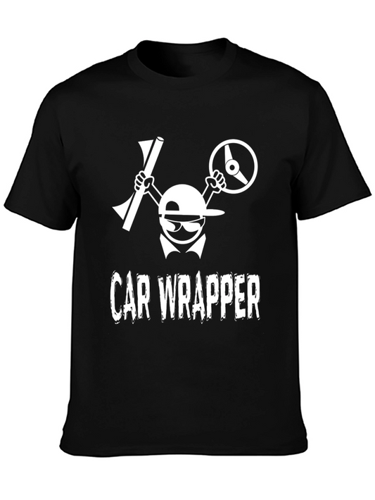 Car Wrapper Graphic T-Shirt - Automotive Wrap Design