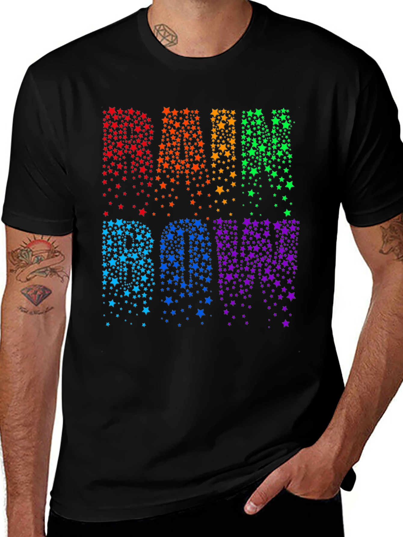 Rainbow Star T-Shirt - Stylish Pride Apparel