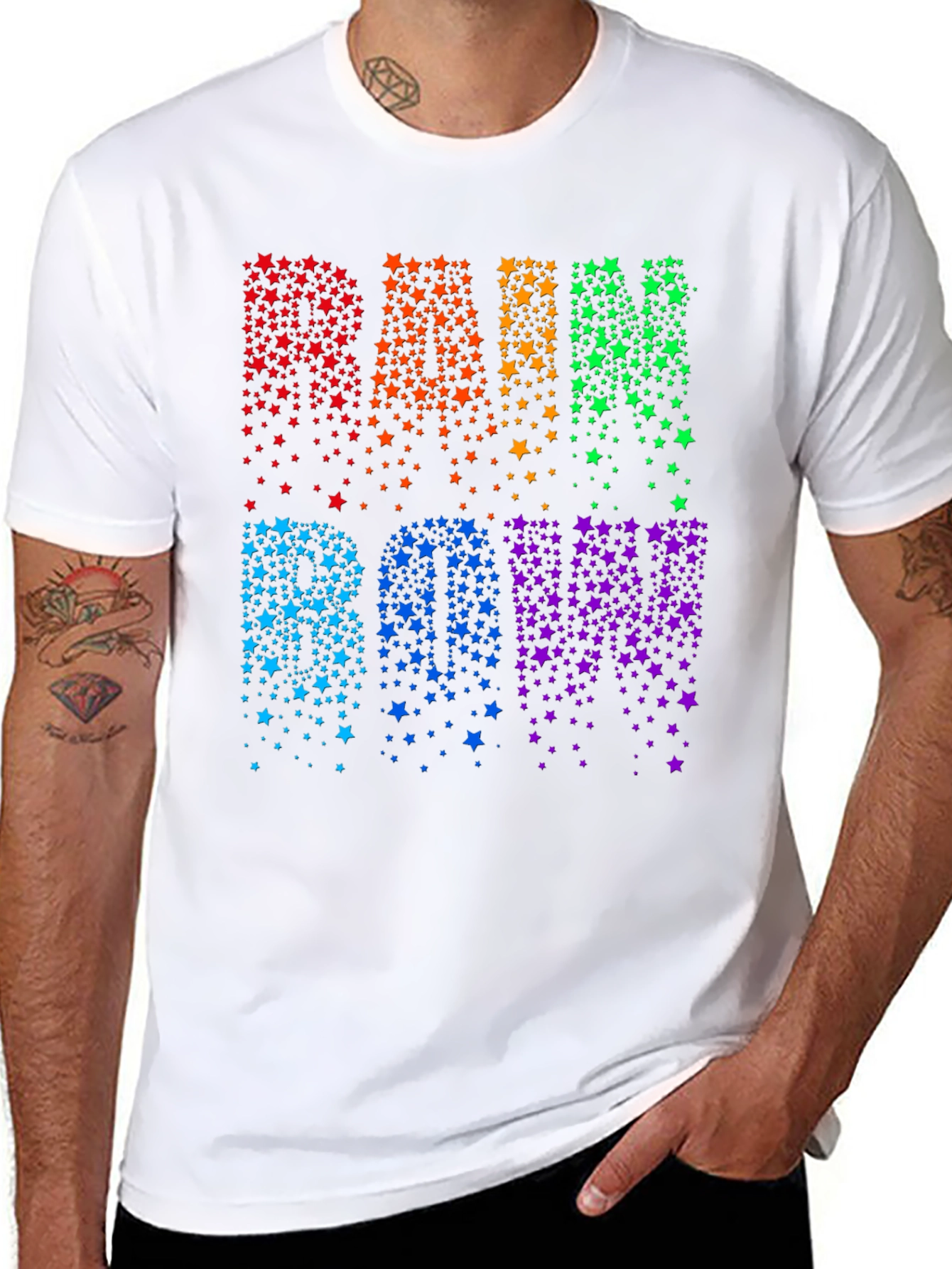 Rainbow Star T-Shirt - Stylish Pride Apparel