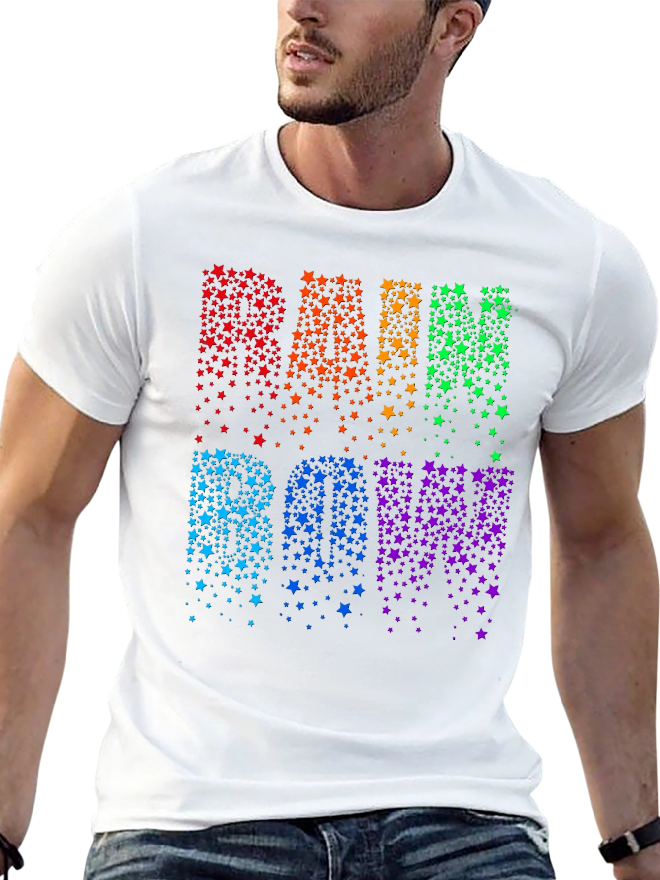 Rainbow Star T-Shirt - Stylish Pride Apparel