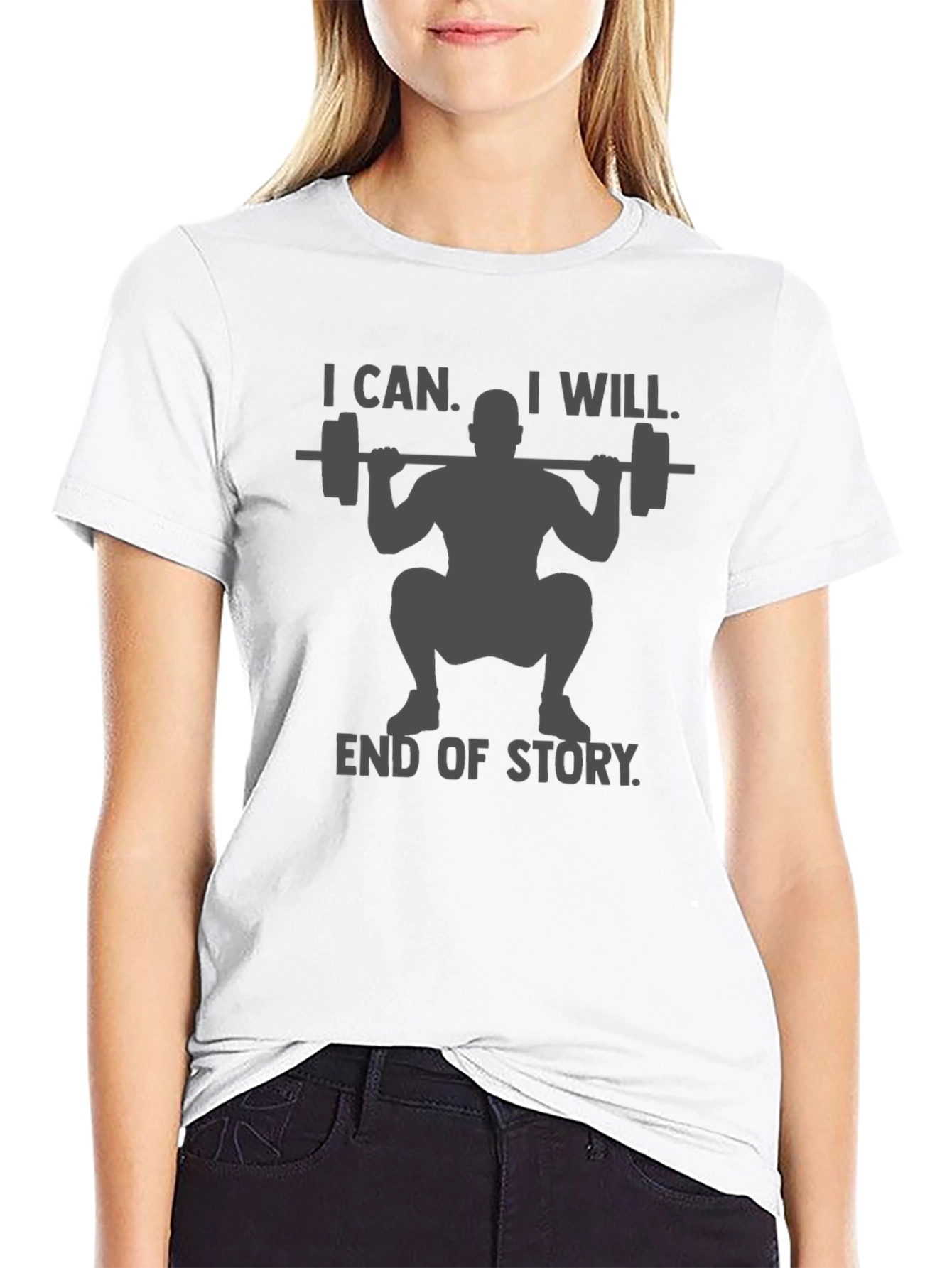 I Can I Will Weightlifting T-Shirt