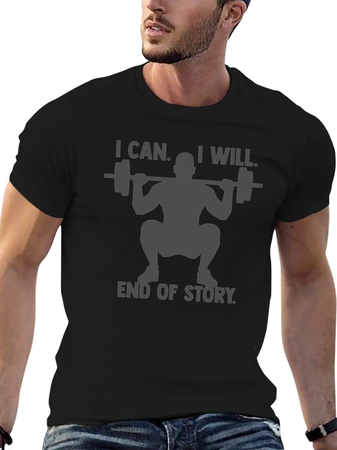 I Can I Will Weightlifting T-Shirt