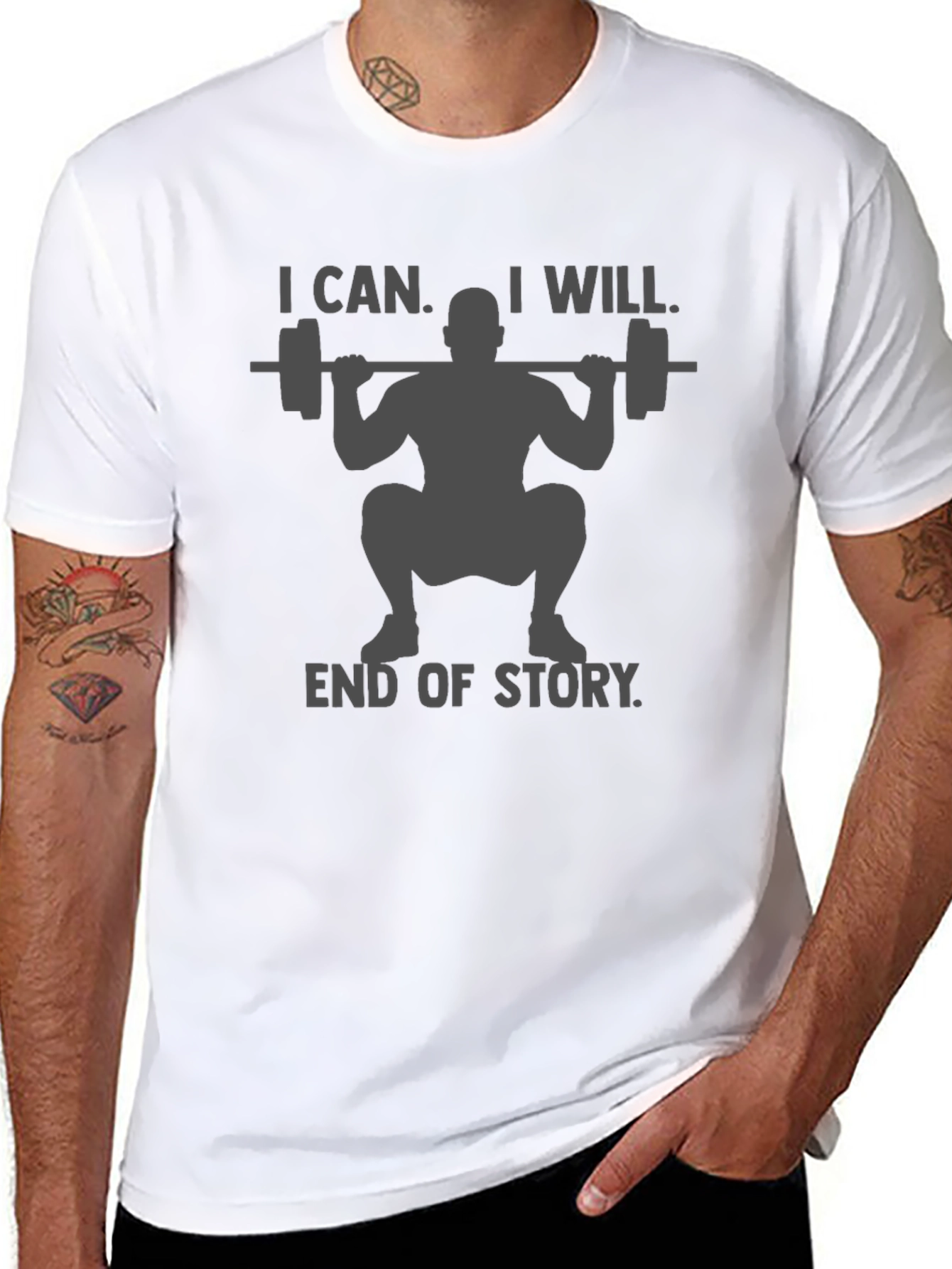 I Can I Will Weightlifting T-Shirt