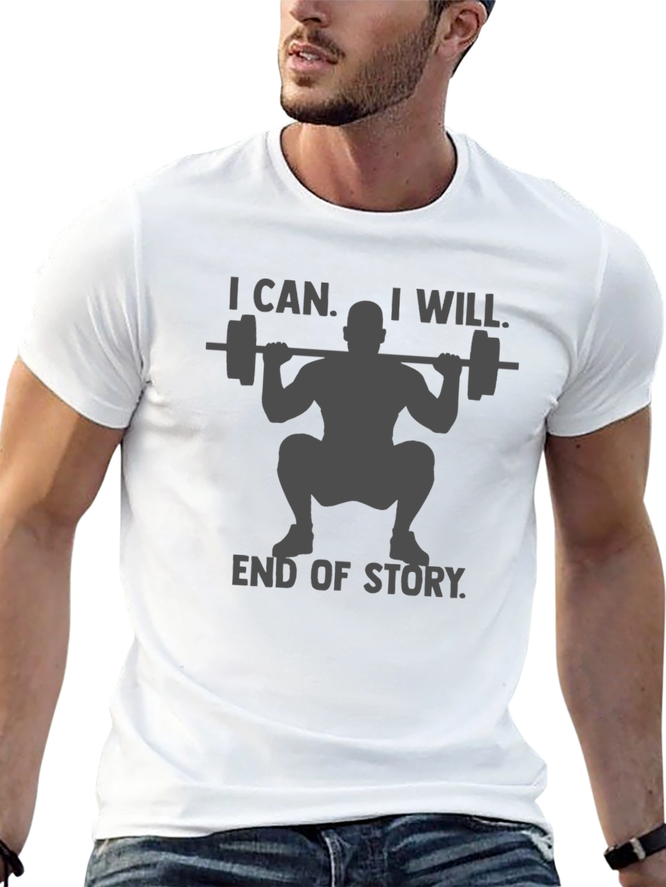 I Can I Will Weightlifting T-Shirt