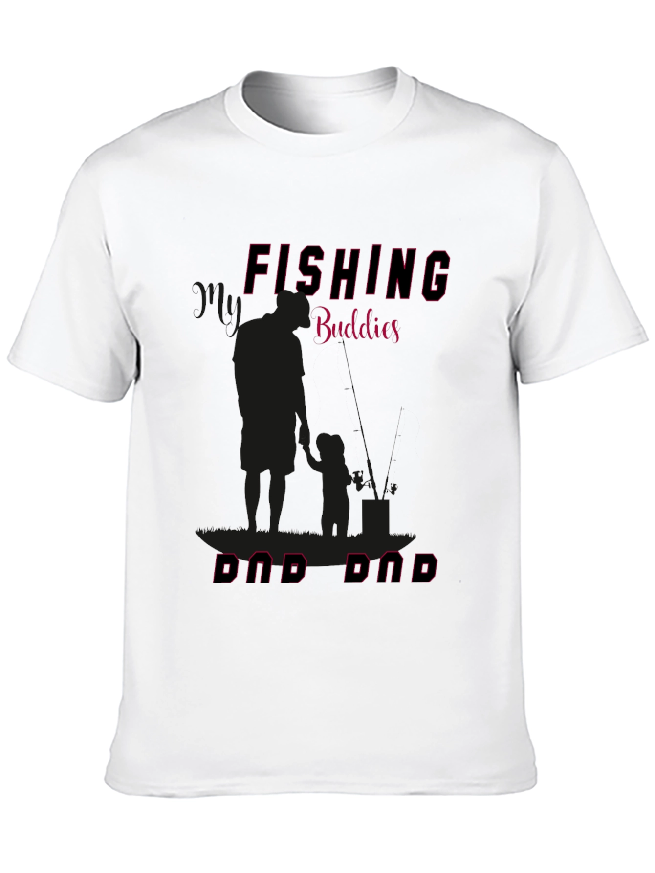 Fishing Buddies Dad Dad Graphic Tee