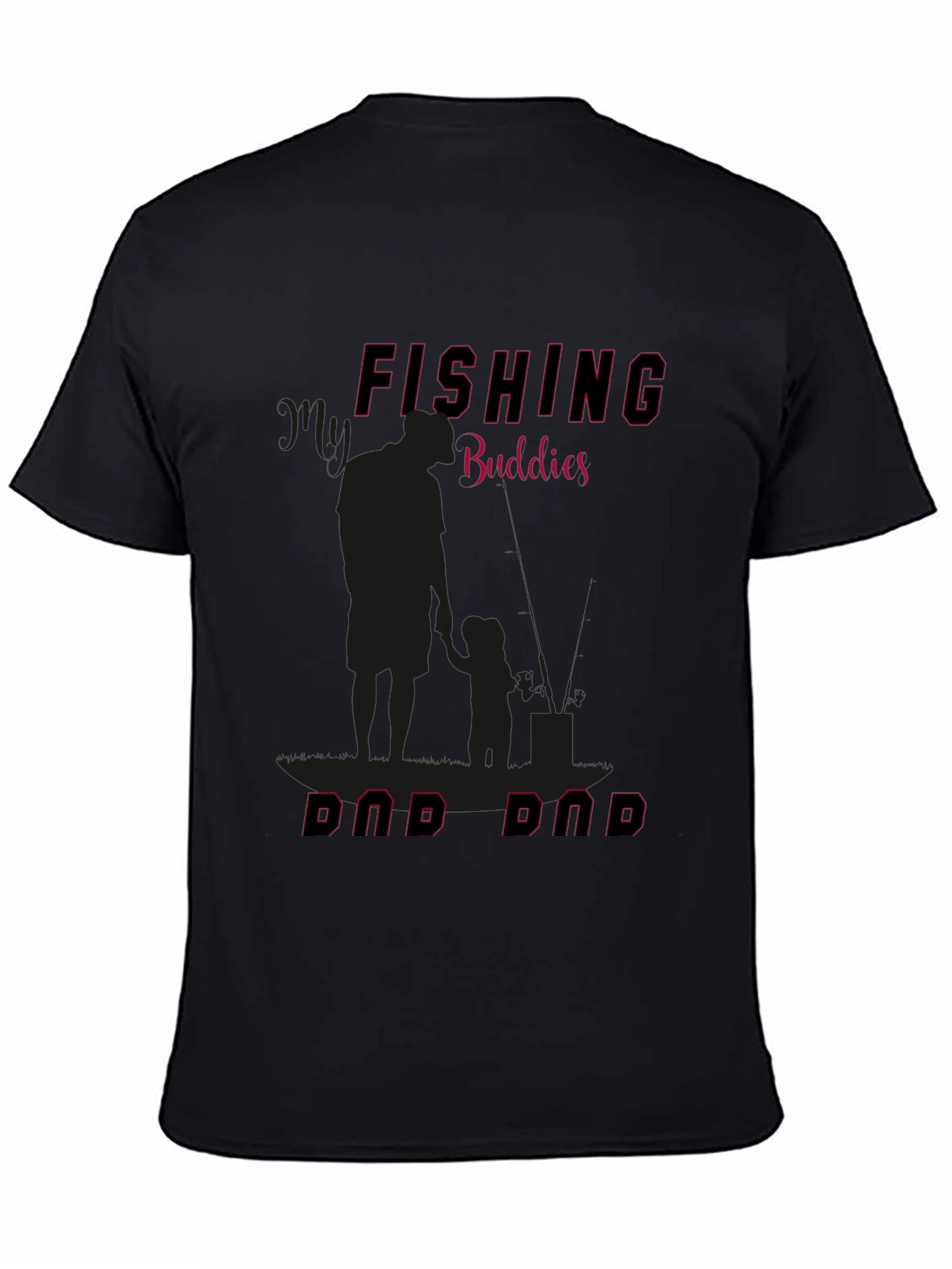 Fishing Buddies Dad Dad Graphic Tee