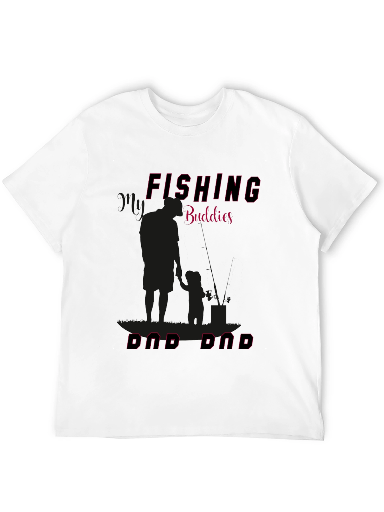 Fishing Buddies Dad Dad Graphic Tee