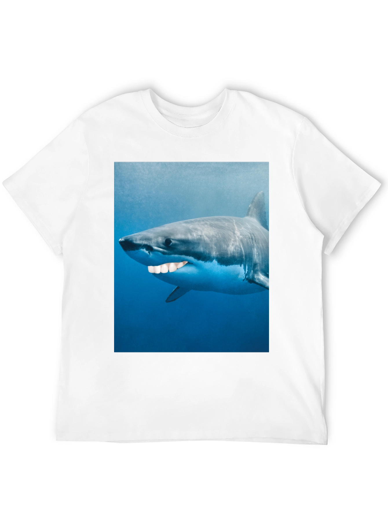 Funny Shark Graphic T-Shirt - Mens Black Tee
