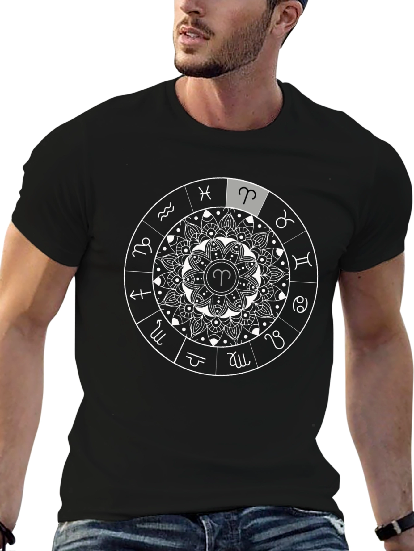 Zodiac Aries Mandala T-Shirt