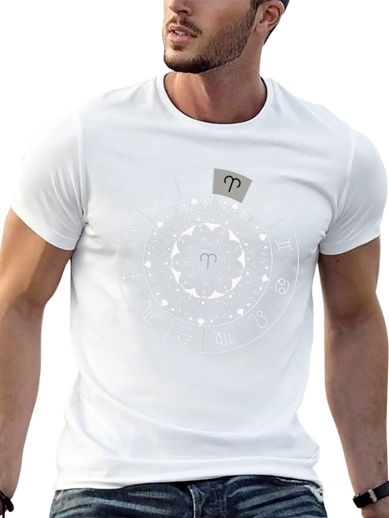 Zodiac Aries Mandala T-Shirt