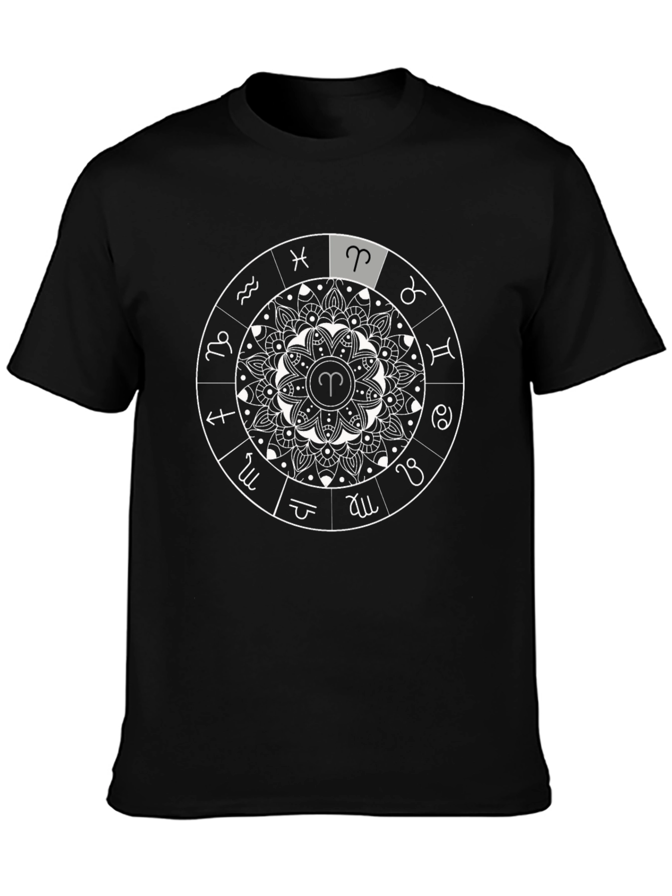 Zodiac Aries Mandala T-Shirt