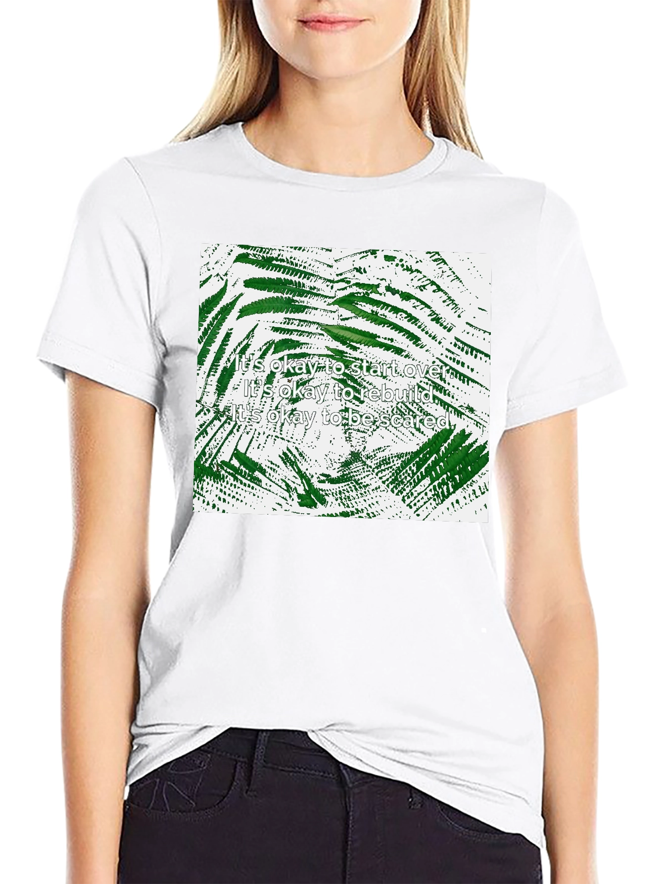 Inspirational Botanical Print T-Shirt