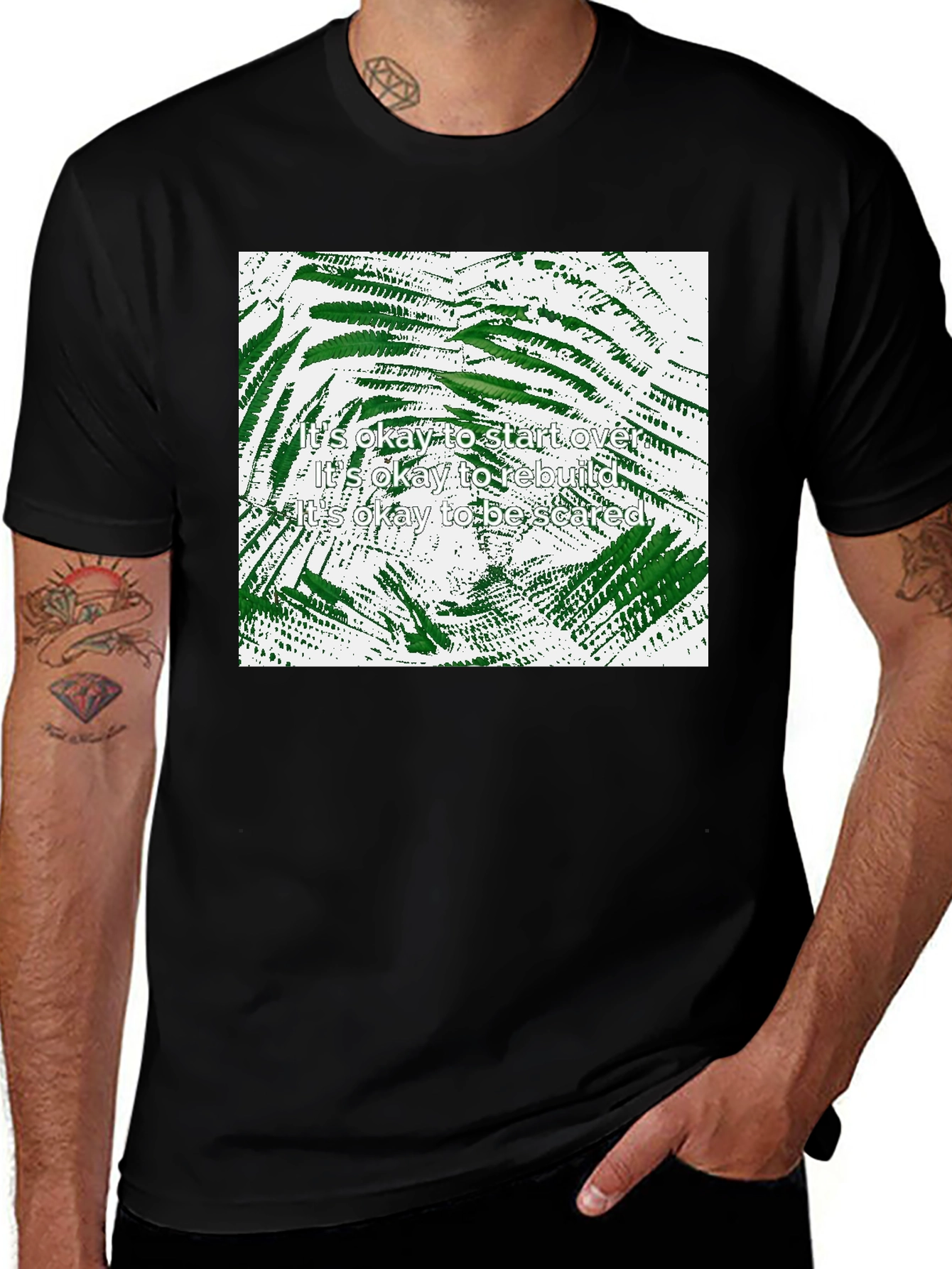 Inspirational Botanical Print T-Shirt
