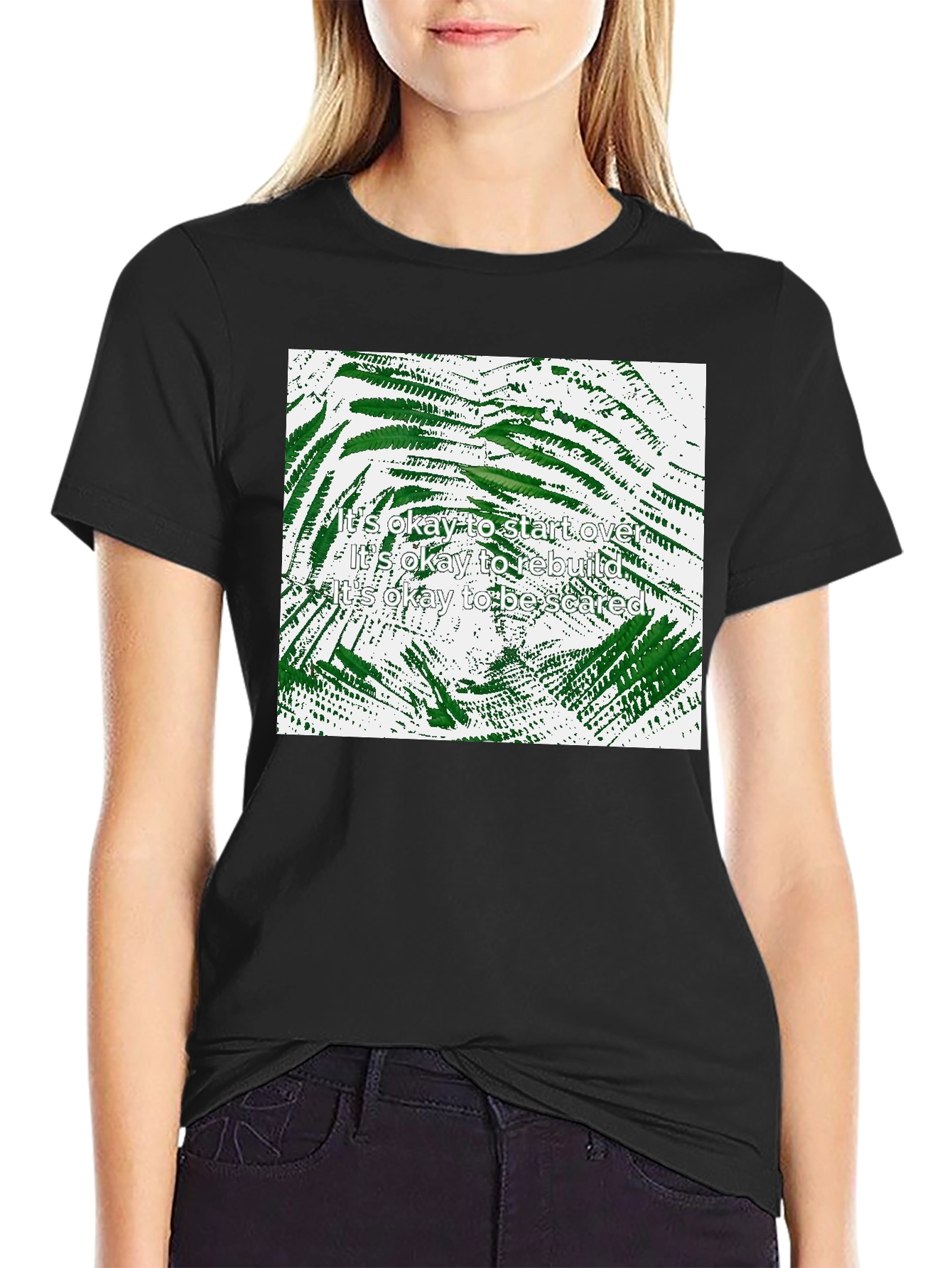 Inspirational Botanical Print T-Shirt