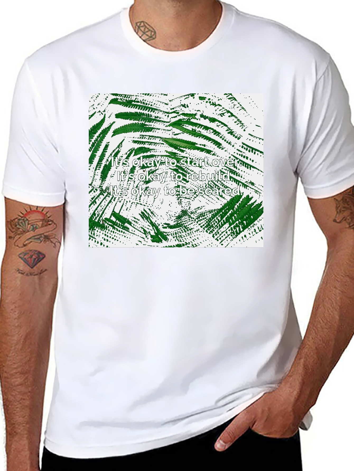 Inspirational Botanical Print T-Shirt