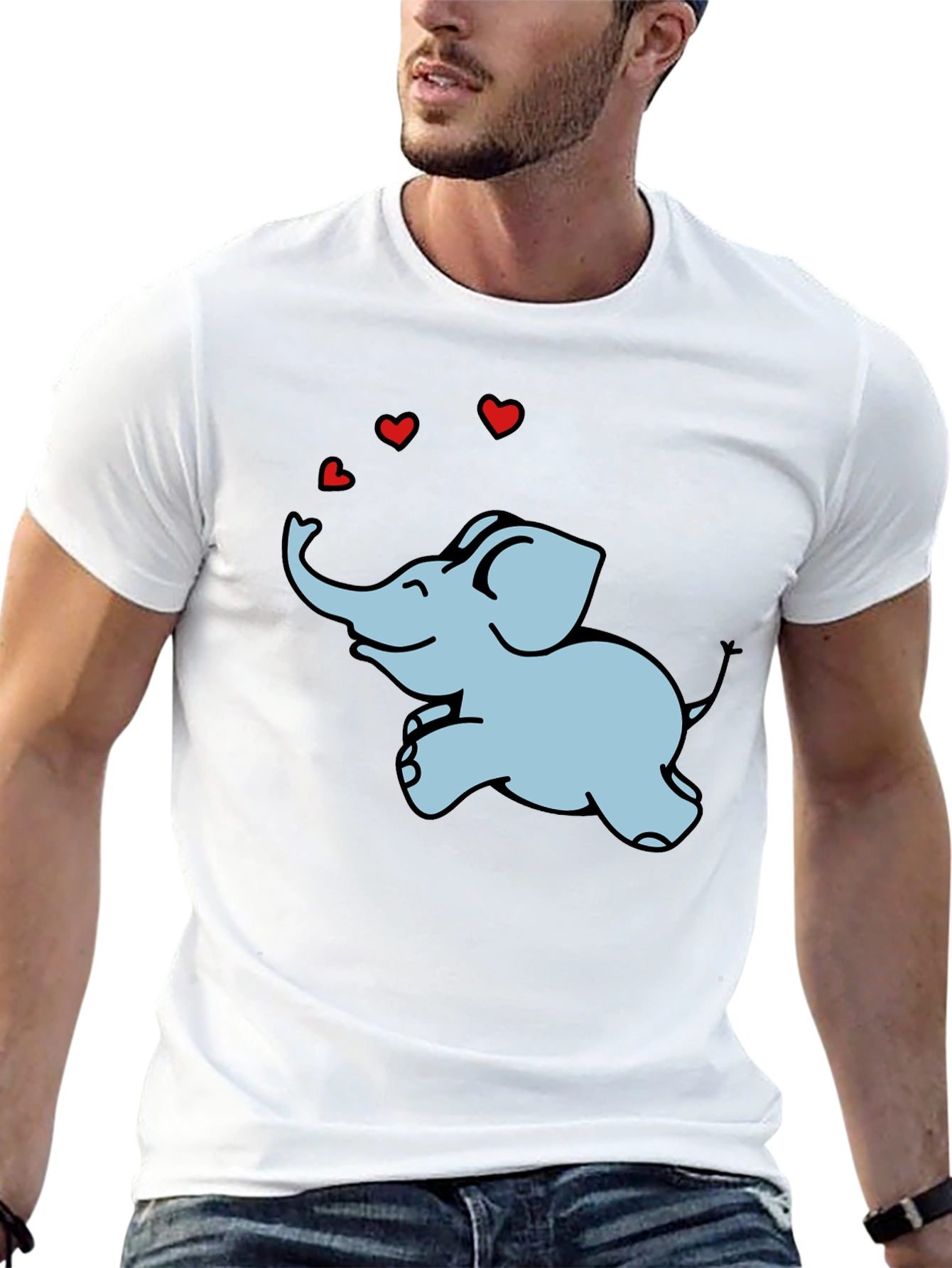 Elephant Love Graphic Tee - Unisex Comfort Fit