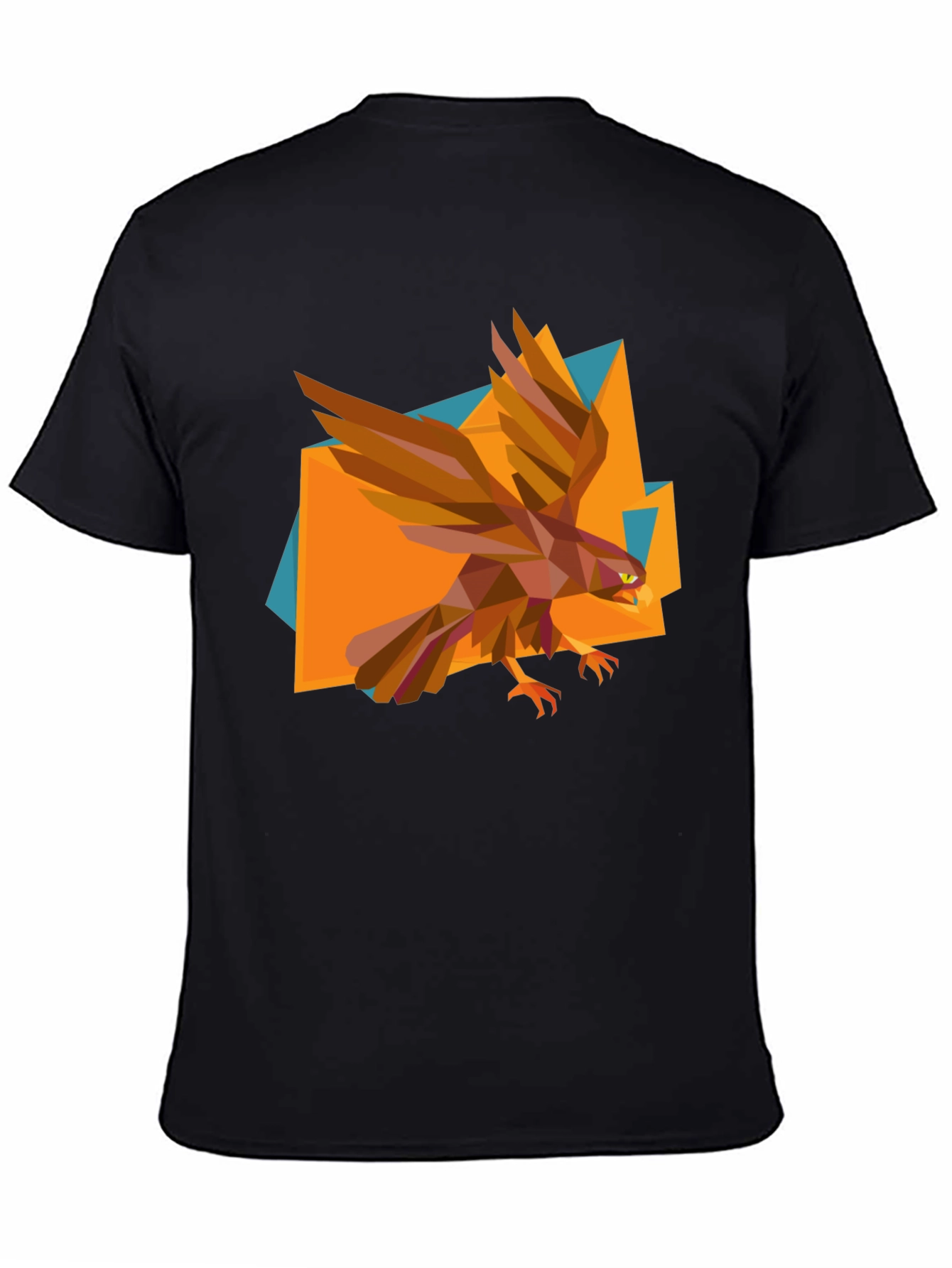 Geometric Eagle Graphic Tee - Modern Mens T-Shirt
