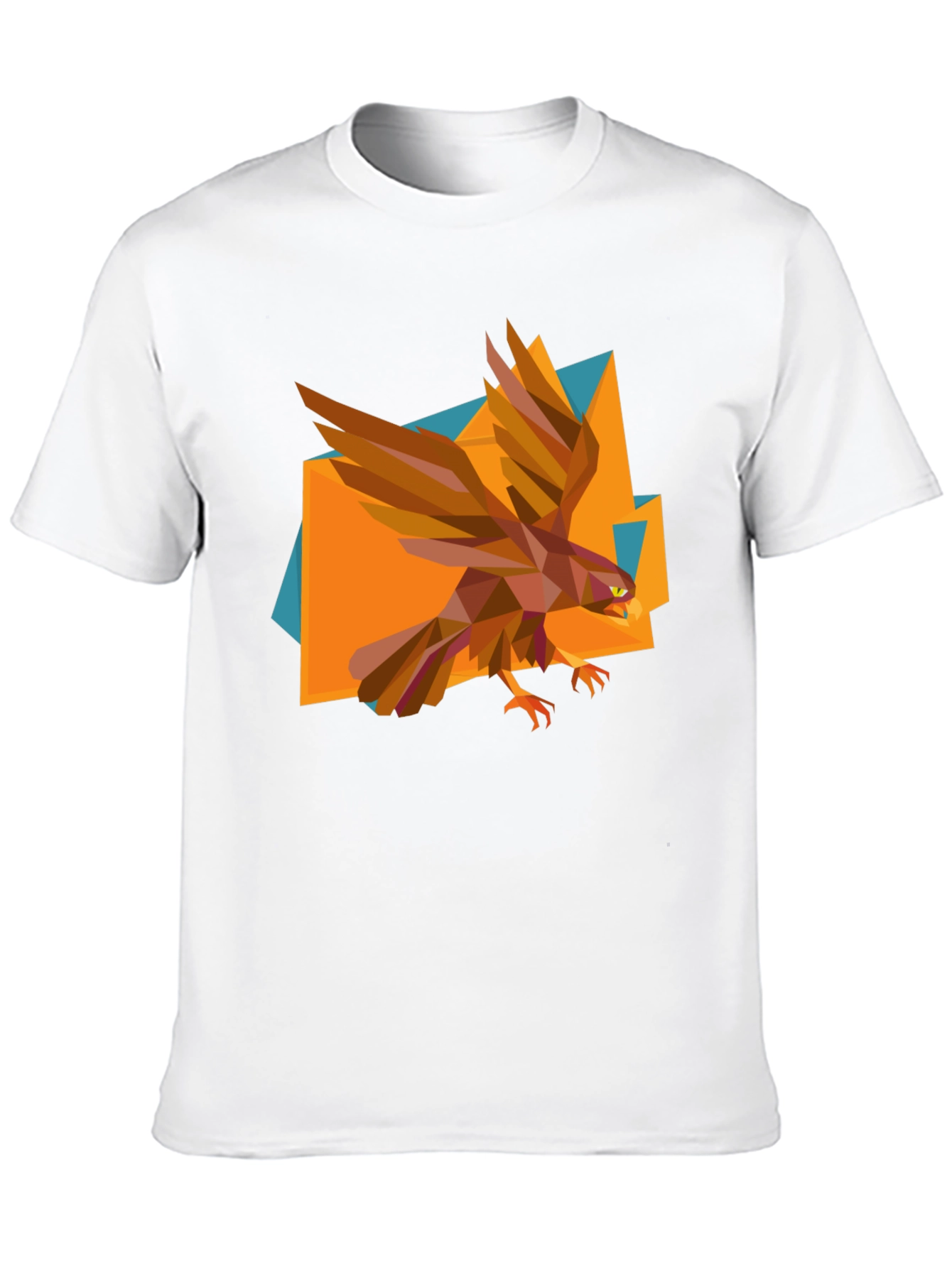 Geometric Eagle Graphic Tee - Modern Mens T-Shirt