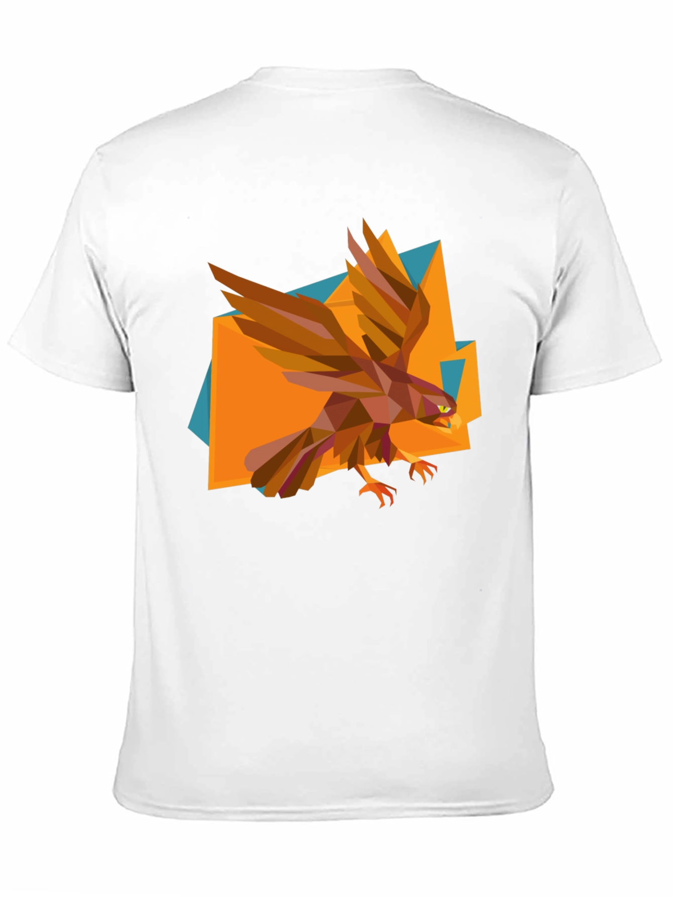 Geometric Eagle Graphic Tee - Modern Mens T-Shirt