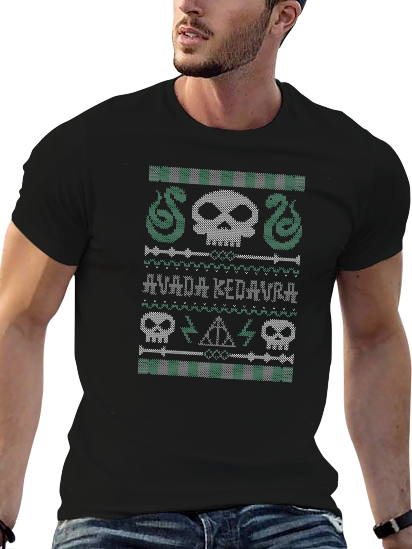 Avada Kedavra Harry Potter Ugly Christmas Sweater T-Shirt