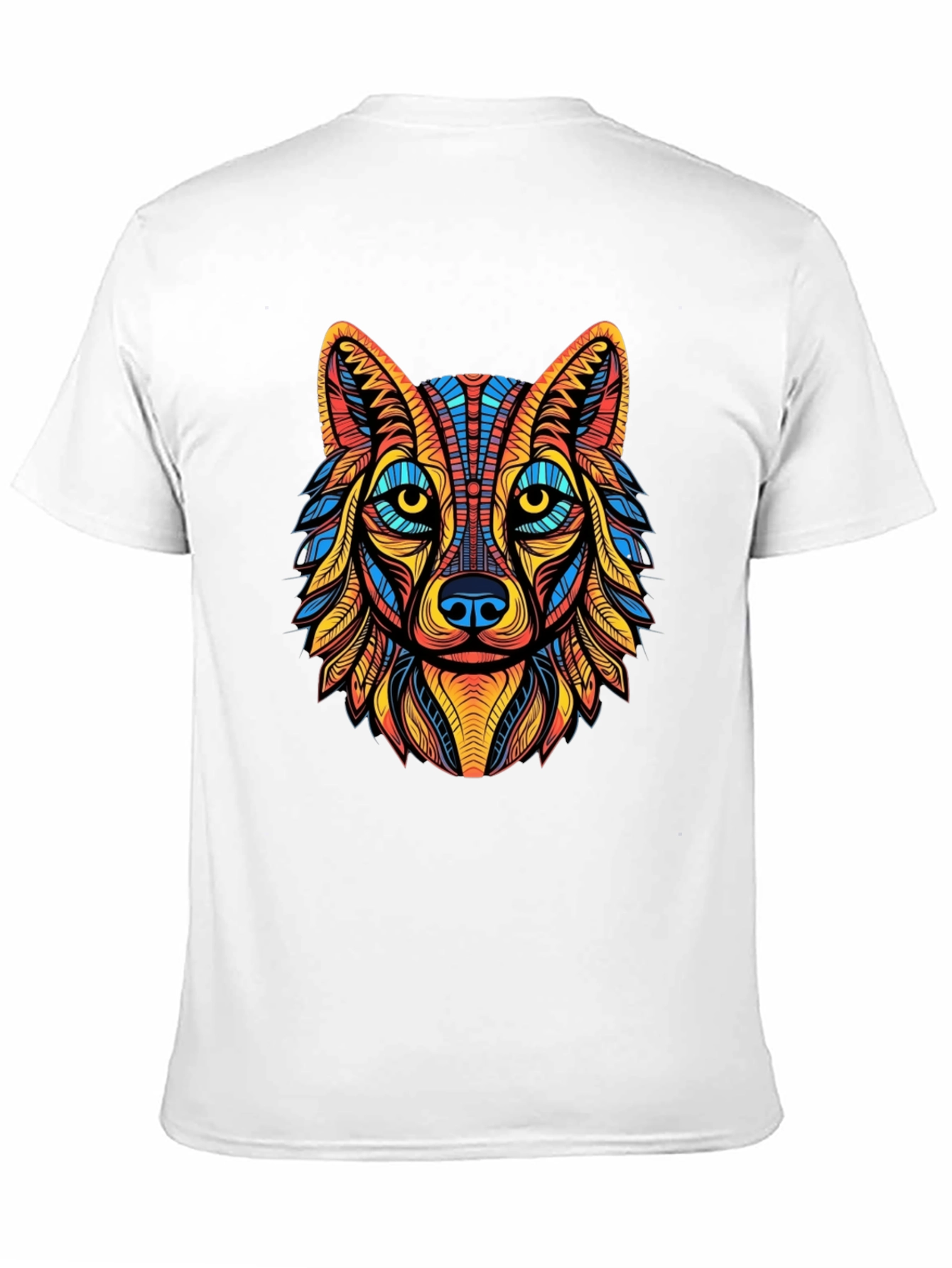 Wolf Graphic Tee - Artistic Mens T-Shirt