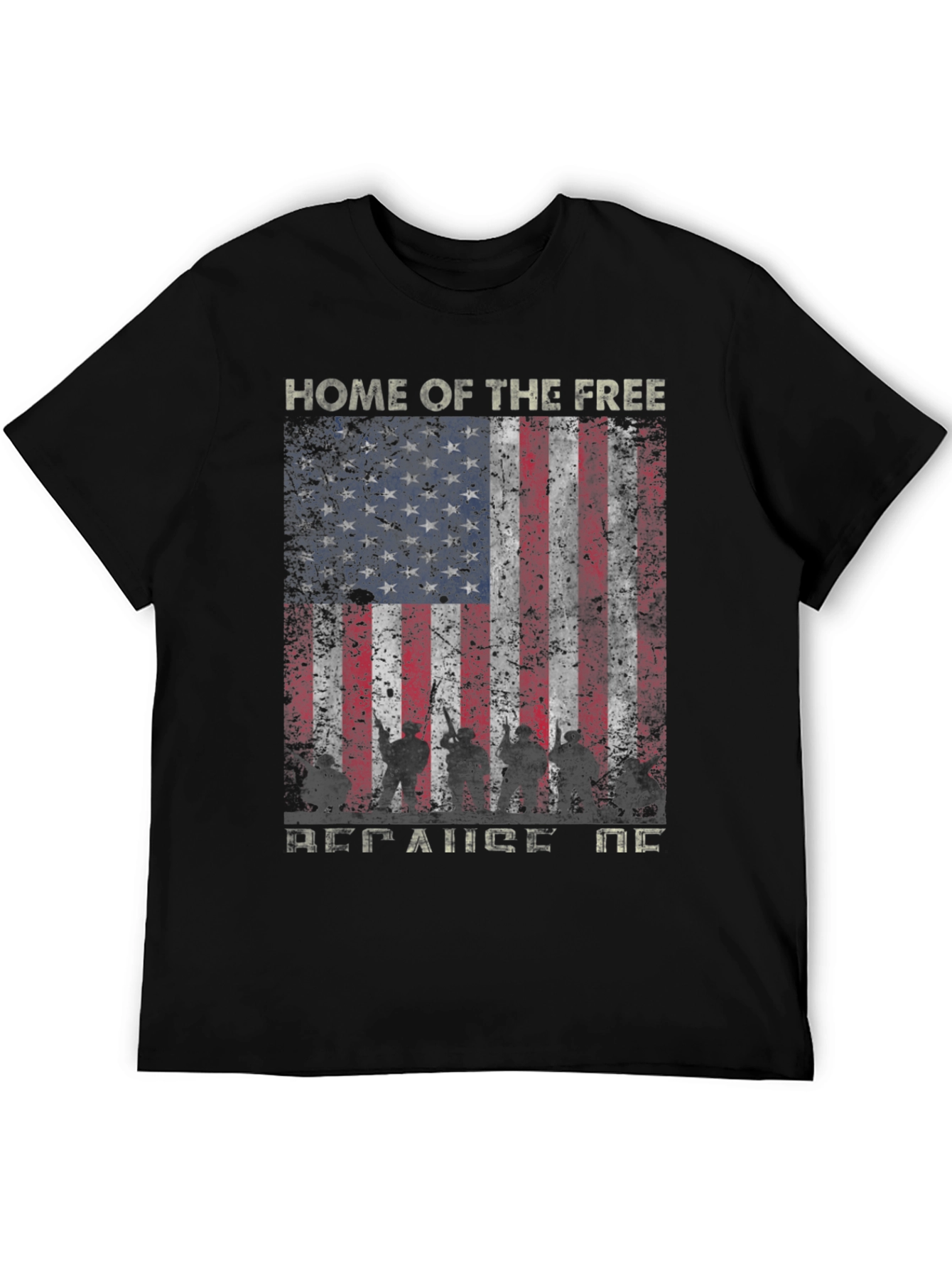 Home Of The Free Patriotic T-Shirt
