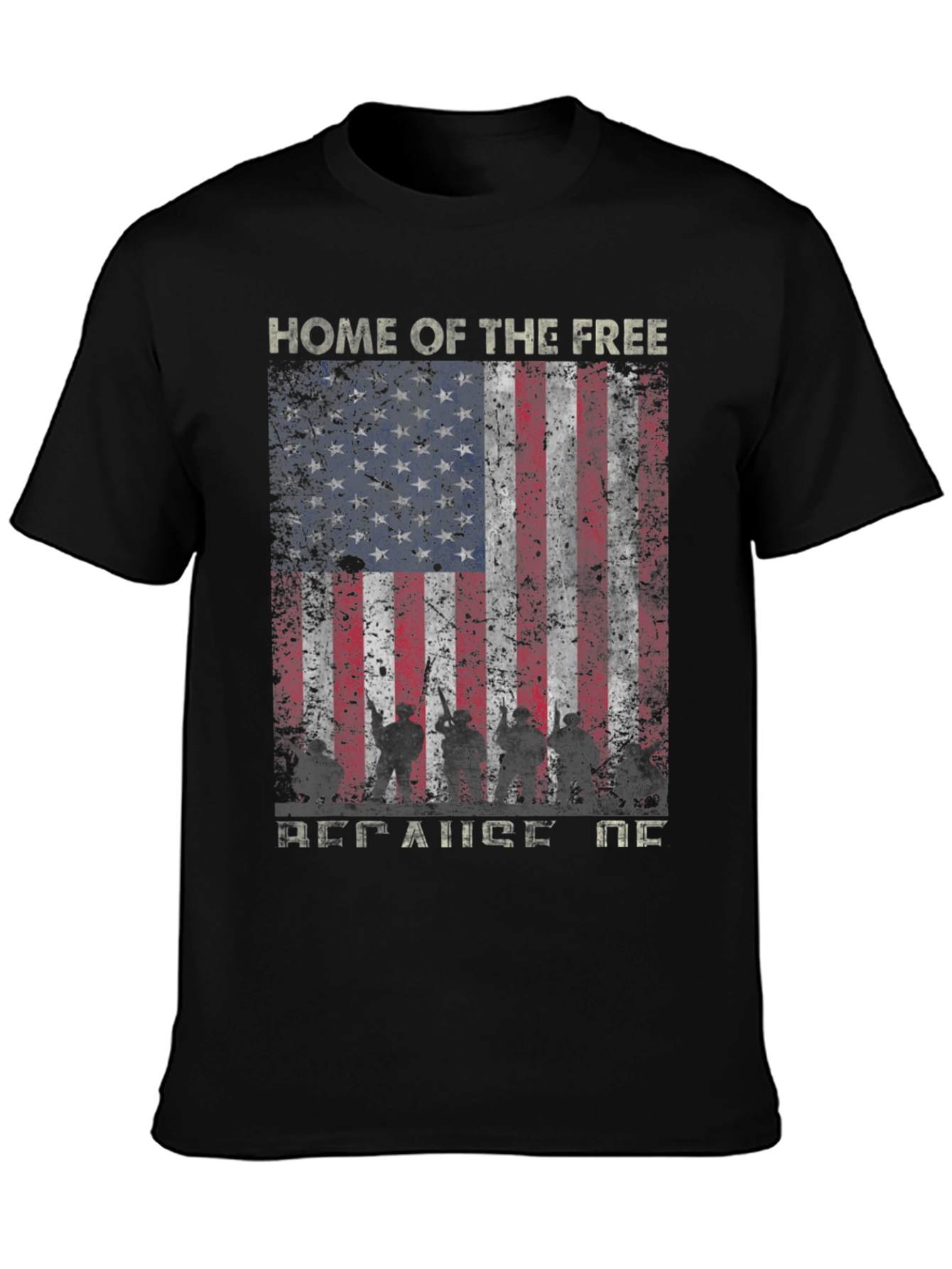 Home Of The Free Patriotic T-Shirt