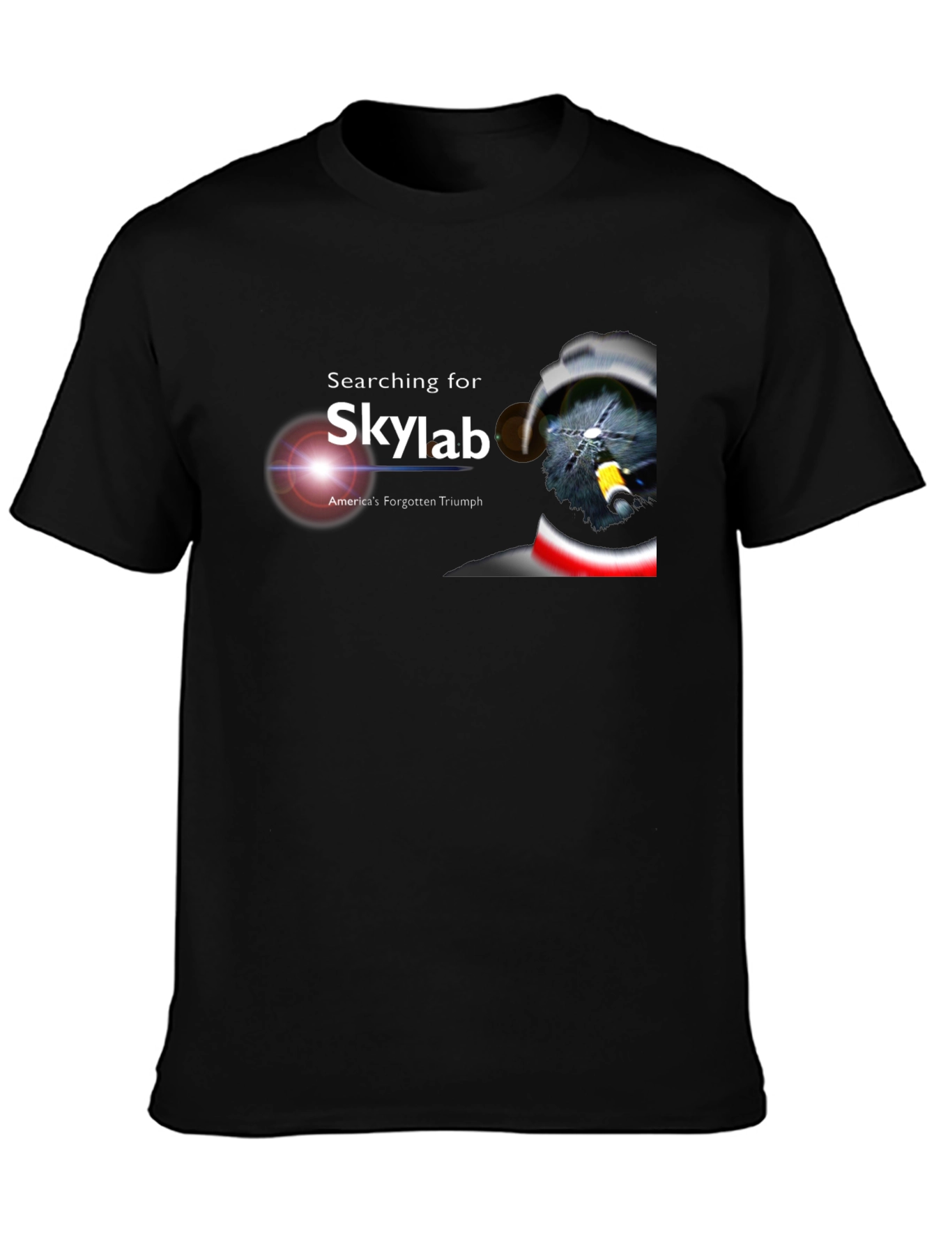 Searching for Skylab Black T-Shirt